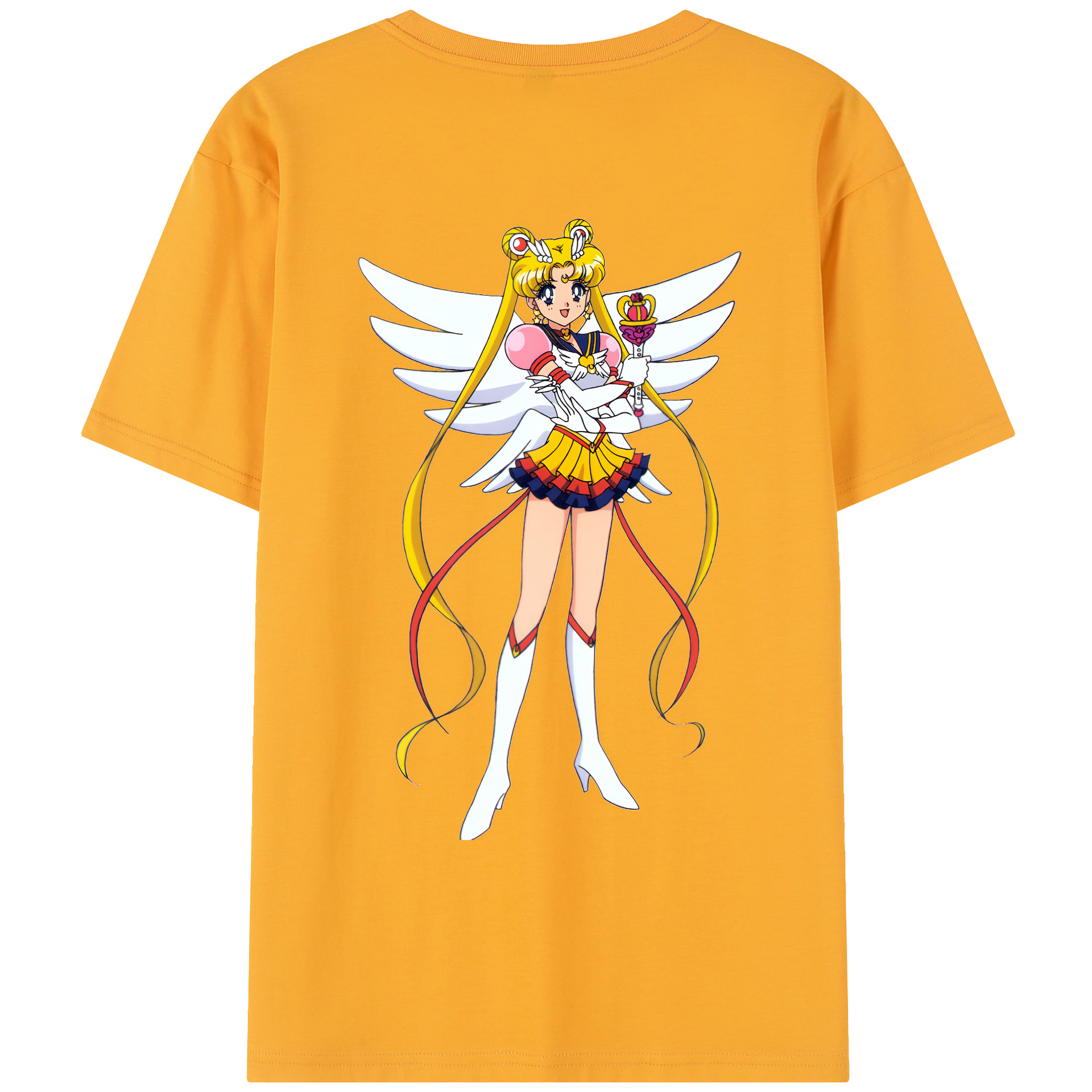 （画像用） 美少女戦士セーラームーン 月野 うさぎ つきの うさぎ Sailor Moon Tsukino Usagi レディース半袖Tシャツ(バックプリント)