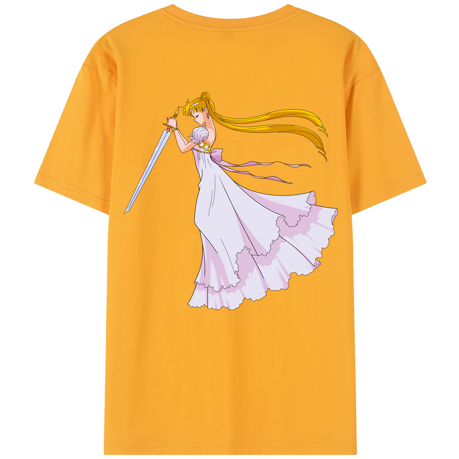 （画像用） 美少女戦士セーラームーン 愛野 美奈子 あいの みなこ Sailor Moon Aino Minako レディース半袖Tシャツ(バックプリント)