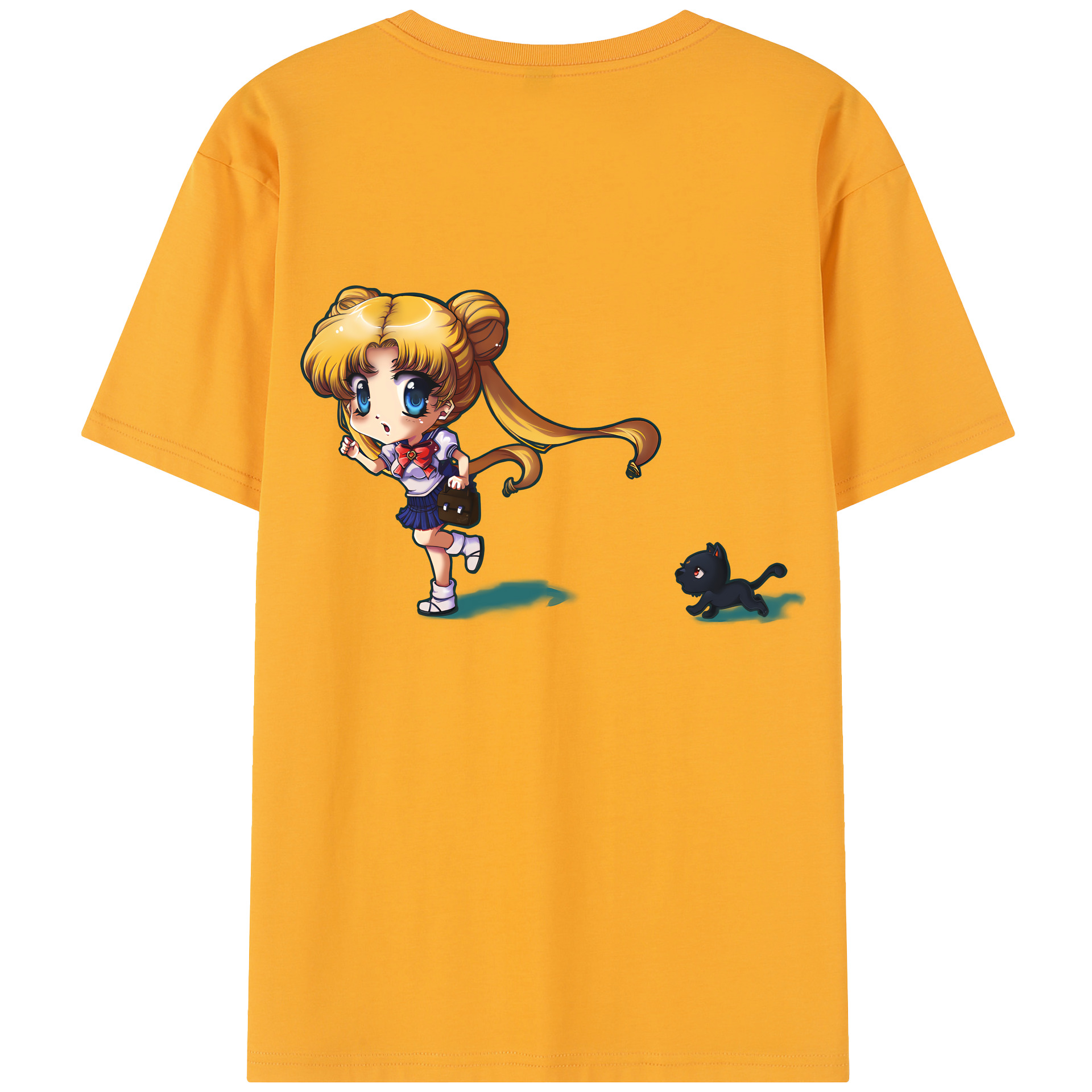 （画像用） 美少女戦士セーラームーン 愛野 美奈子 あいの みなこ Sailor Moon Aino Minako レディース半袖Tシャツ(バックプリント)