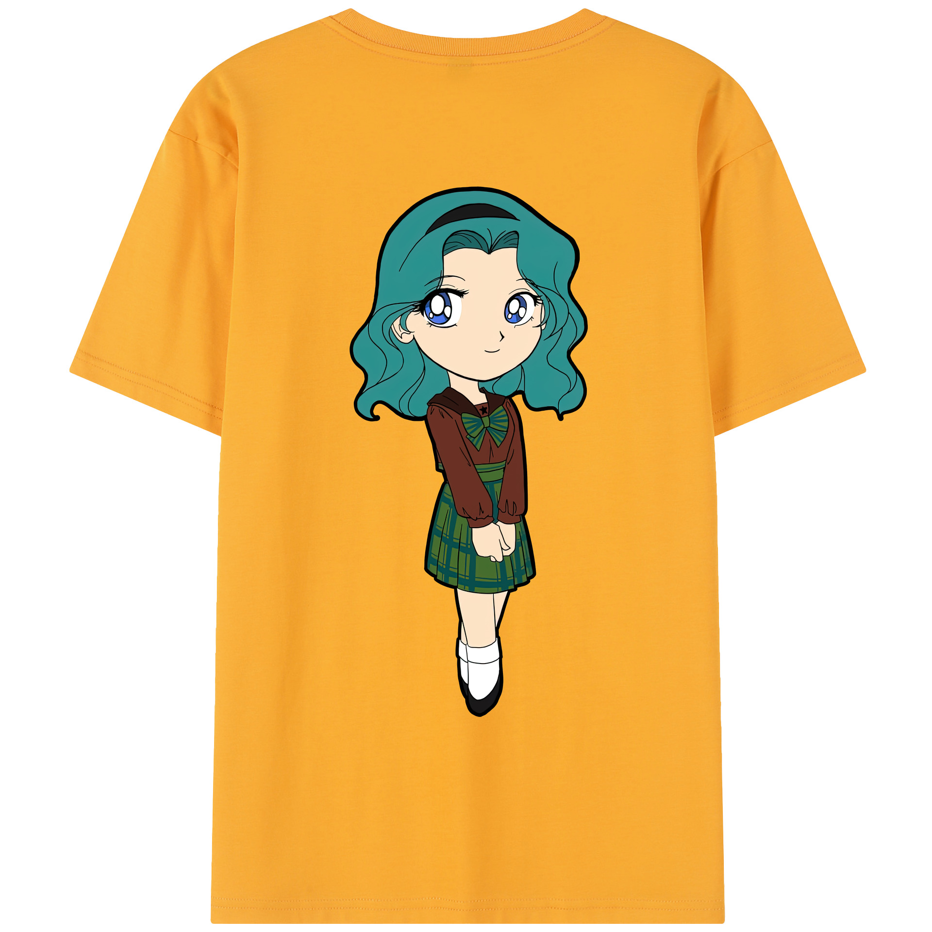 （画像用） 美少女戦士セーラームーン 海王 みちる（かいおう みちる） Sailor Moon Kaiou Michiru レディース半袖Tシャツ(バックプリント)