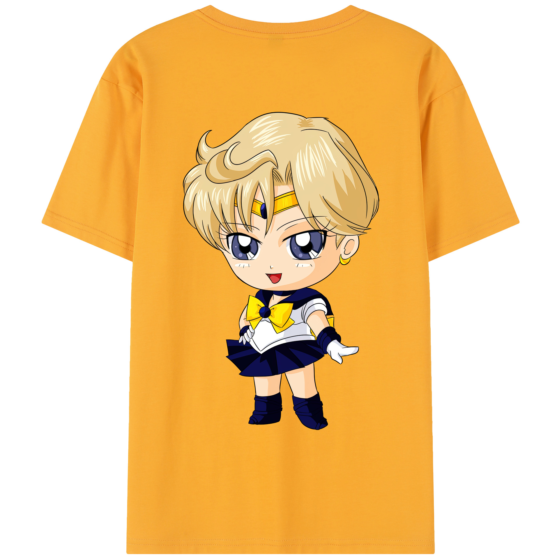 （画像用） 美少女戦士セーラームーン 天王はるか Sailor Moon Tenoh Haruka レディース半袖Tシャツ(バックプリント)