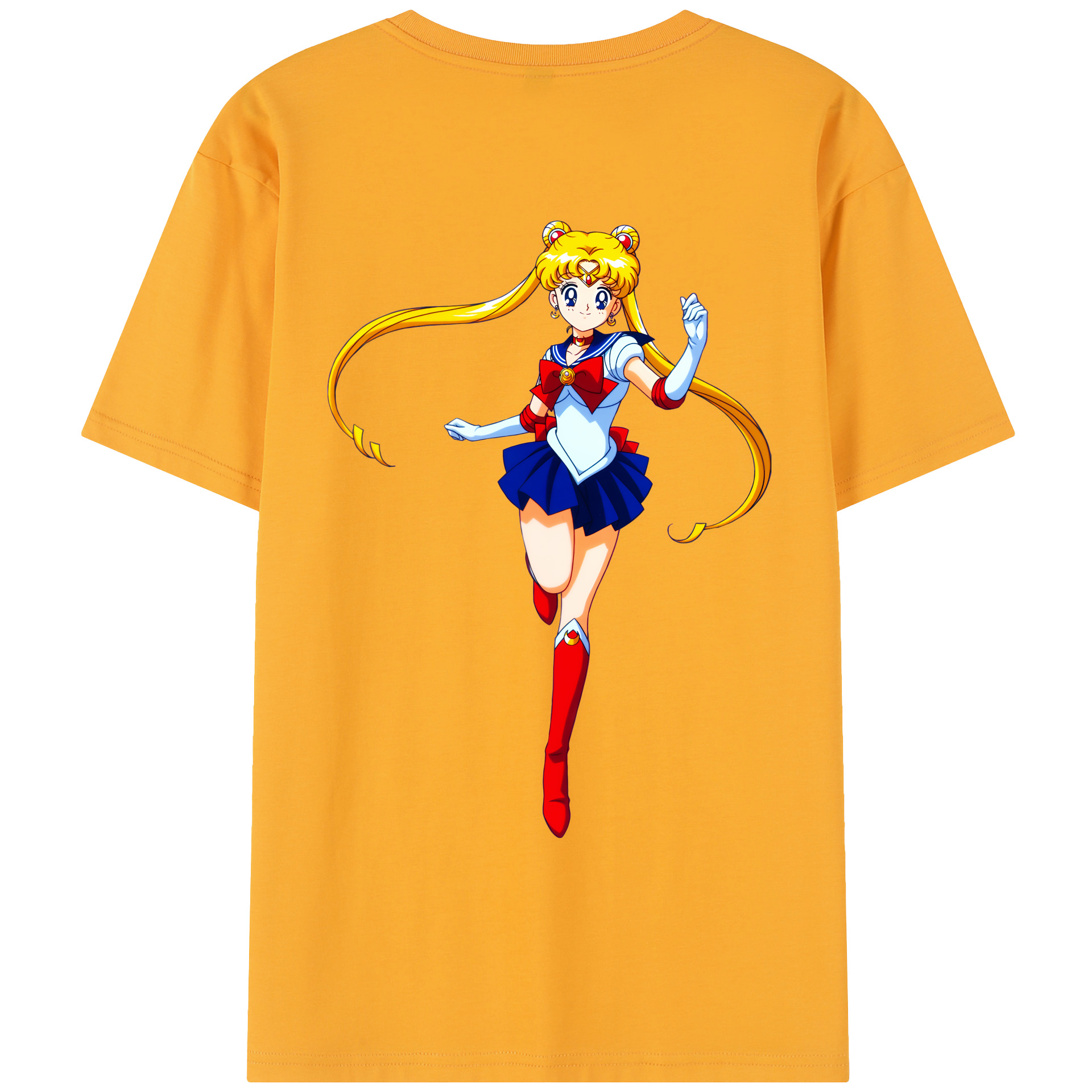 （画像用） 美少女戦士セーラームーン 月野 うさぎ つきの うさぎ Sailor Moon Tsukino Usagi レディース半袖Tシャツ(バックプリント)