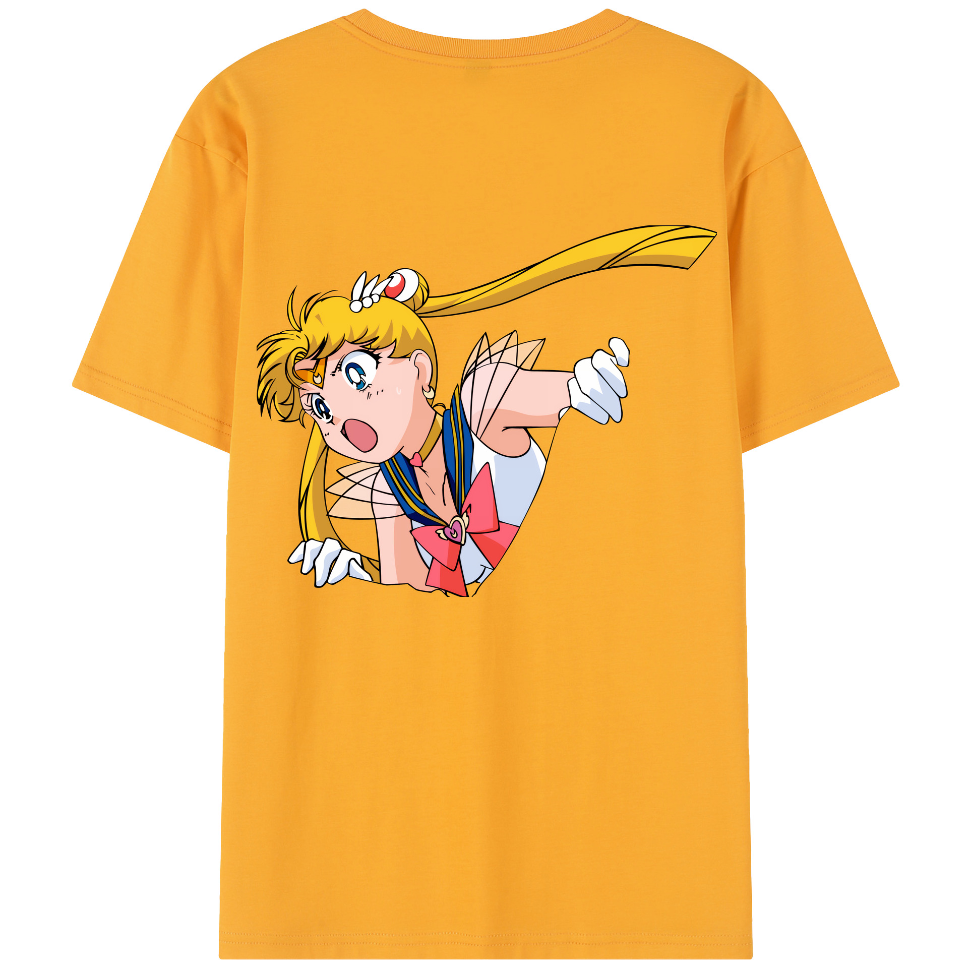 （画像用） 美少女戦士セーラームーン 月野 うさぎ つきの うさぎ Sailor Moon Tsukino Usagi レディース半袖Tシャツ(バックプリント)