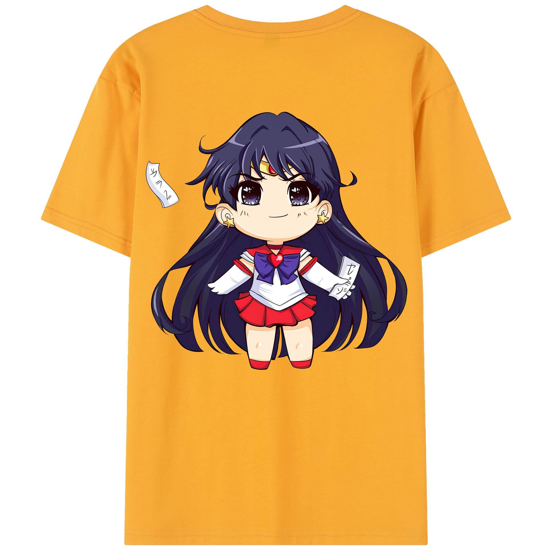 （画像用） 美少女戦士セーラームーン 火野レイ ひの レイ Sailor Moon Hino Rei （セーラーマーズ,Sailor Mars） レディース半袖Tシャツ(バックプリント)