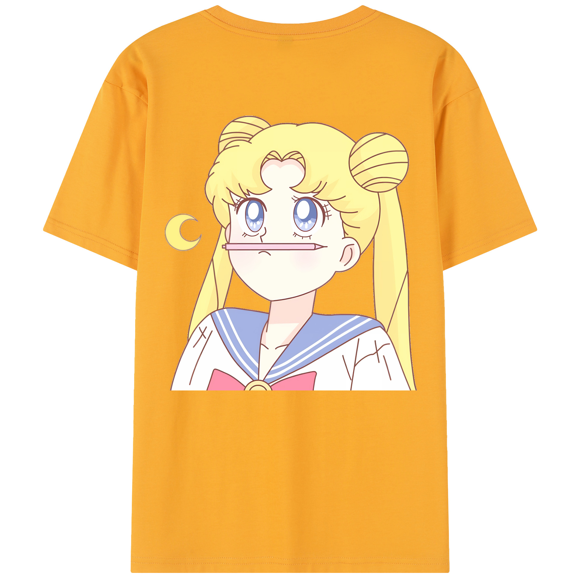 （画像用） 美少女戦士セーラームーン 愛野 美奈子 あいの みなこ Sailor Moon Aino Minako レディース半袖Tシャツ(バックプリント)
