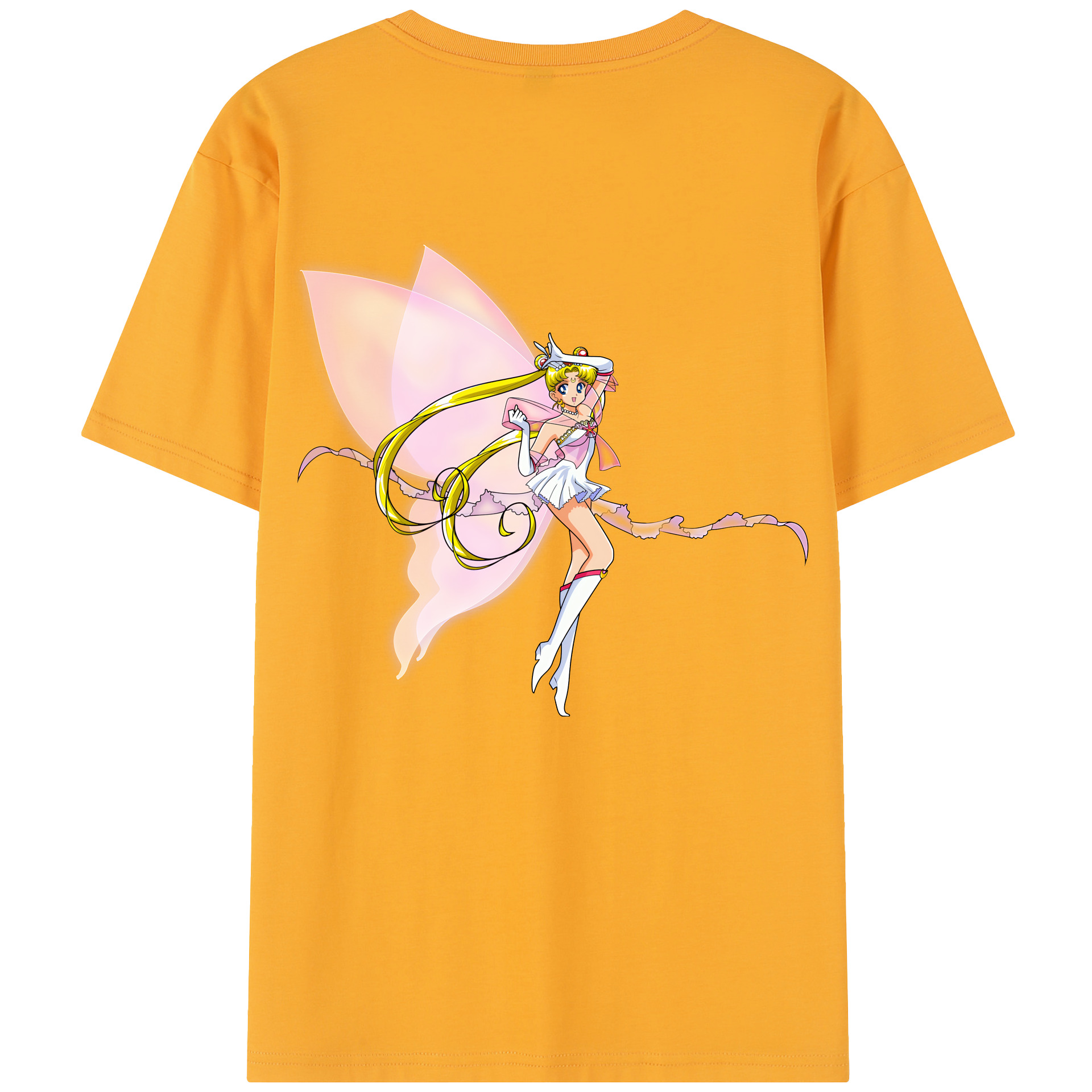 （画像用） 美少女戦士セーラームーン 月野 うさぎ つきの うさぎ Sailor Moon Tsukino Usagi レディース半袖Tシャツ(バックプリント)