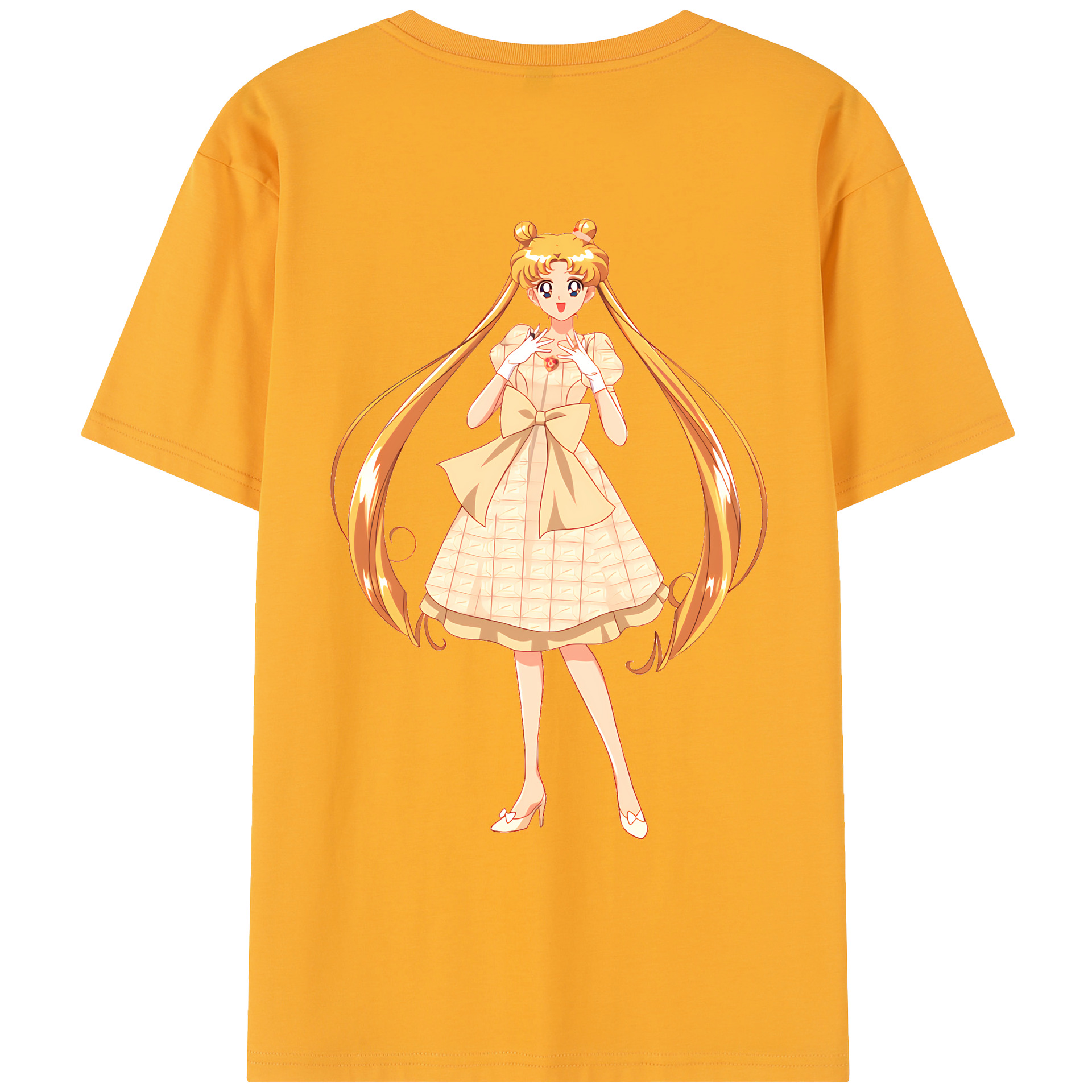 （画像用） 美少女戦士セーラームーン 愛野 美奈子 あいの みなこ Sailor Moon Aino Minako レディース半袖Tシャツ(バックプリント)