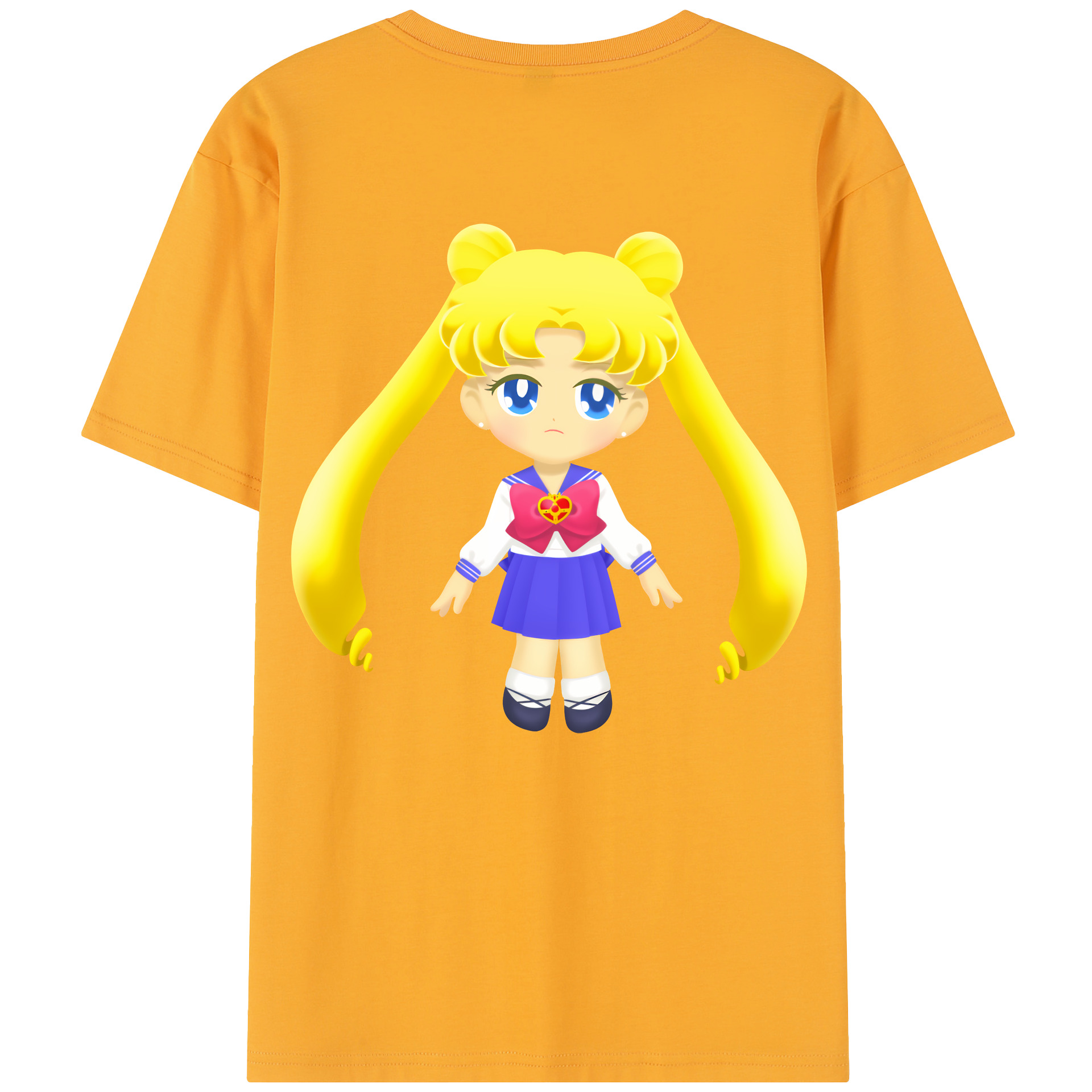 （画像用） 美少女戦士セーラームーン 愛野 美奈子 あいの みなこ Sailor Moon Aino Minako レディース半袖Tシャツ(バックプリント)
