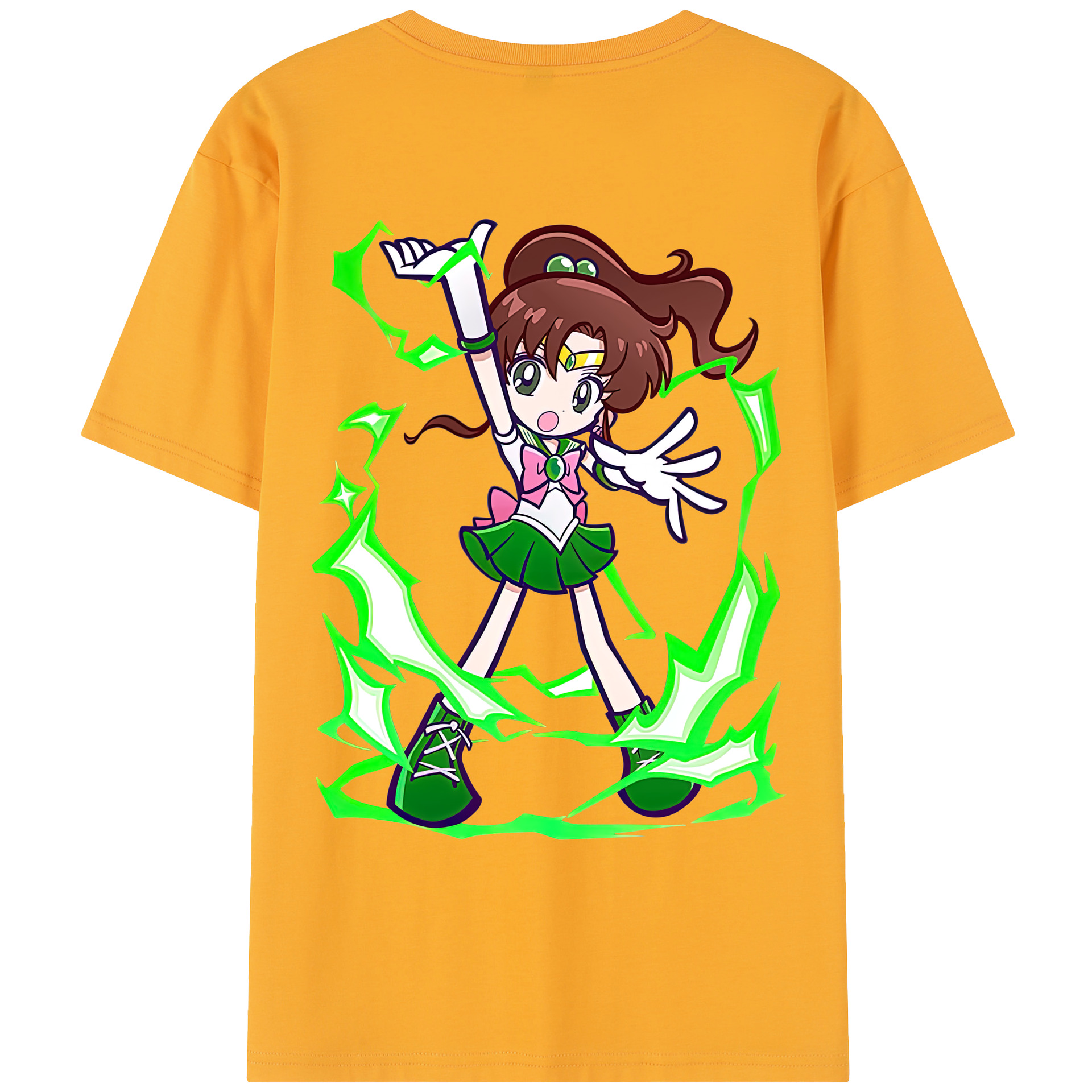 （画像用） 美少女戦士セーラームーン 木野 まこと きの まこと Sailor Moon Kino Makoto （セーラージュピター；Sailor Jupiter） レディース半袖Tシャツ(バックプリント)