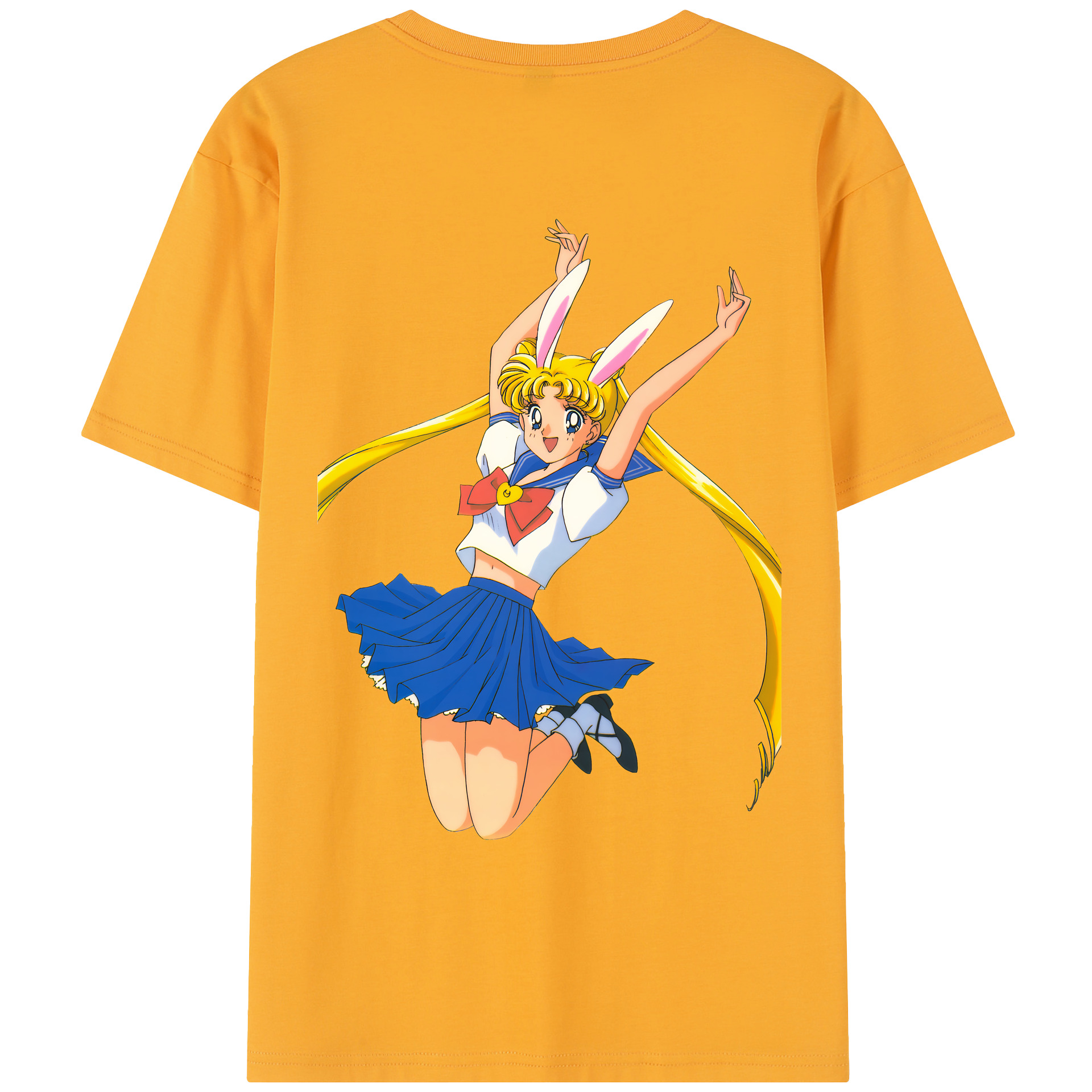 （画像用） 美少女戦士セーラームーン 愛野 美奈子 あいの みなこ Sailor Moon Aino Minako レディース半袖Tシャツ(バックプリント)
