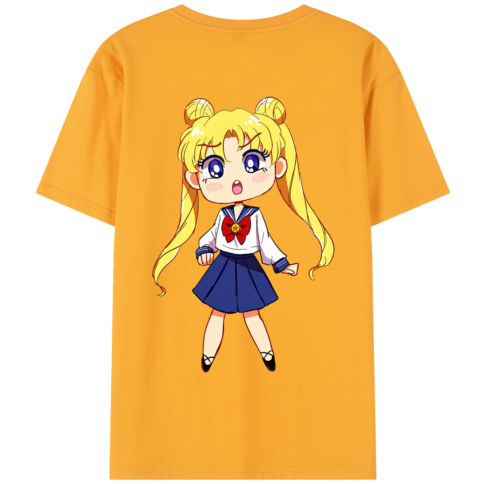 （画像用） 美少女戦士セーラームーン 愛野 美奈子 あいの みなこ Sailor Moon Aino Minako レディース半袖Tシャツ(バックプリント)