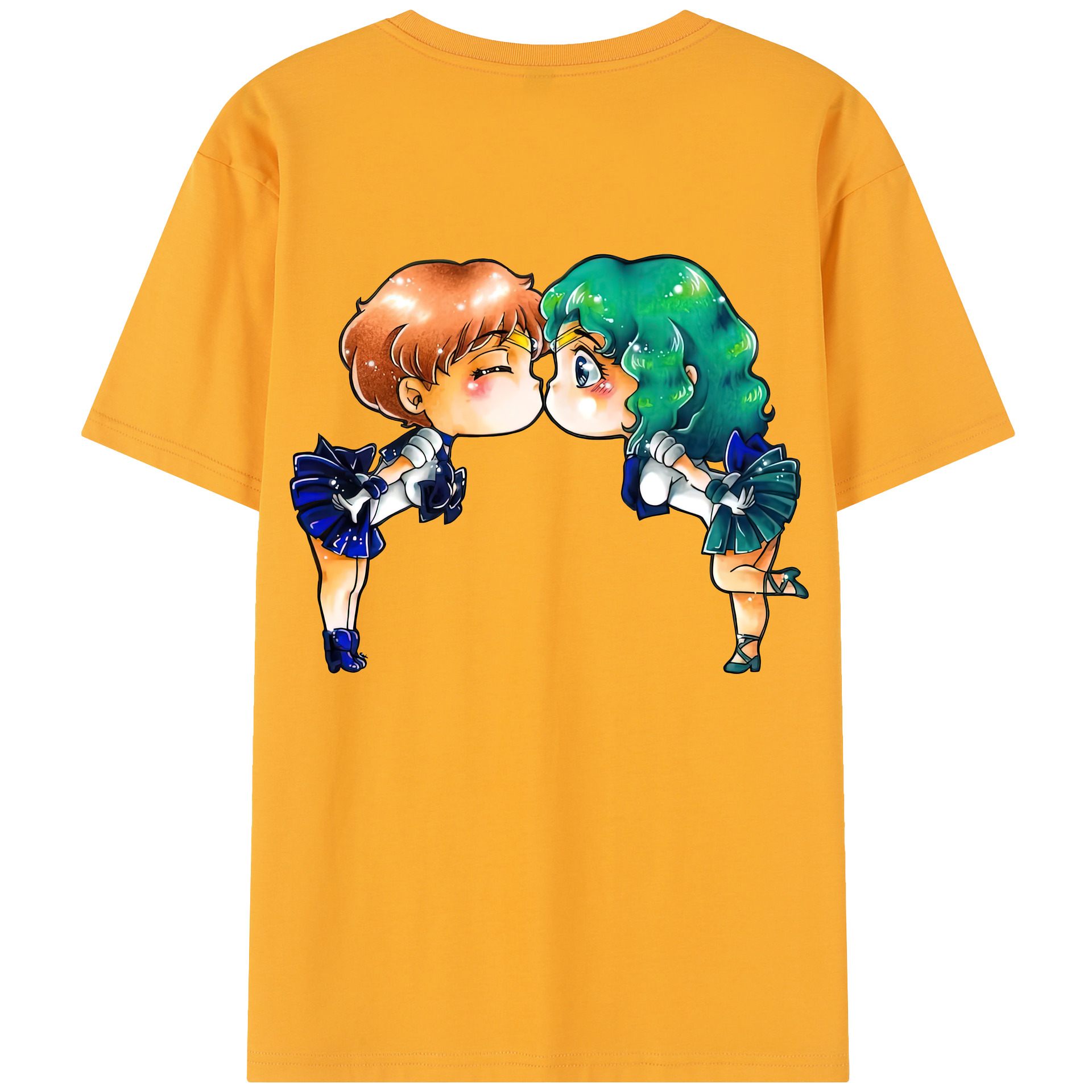 （画像用） 美少女戦士セーラームーン 天王はるか Sailor Moon Tenoh Haruka レディース半袖Tシャツ(バックプリント)