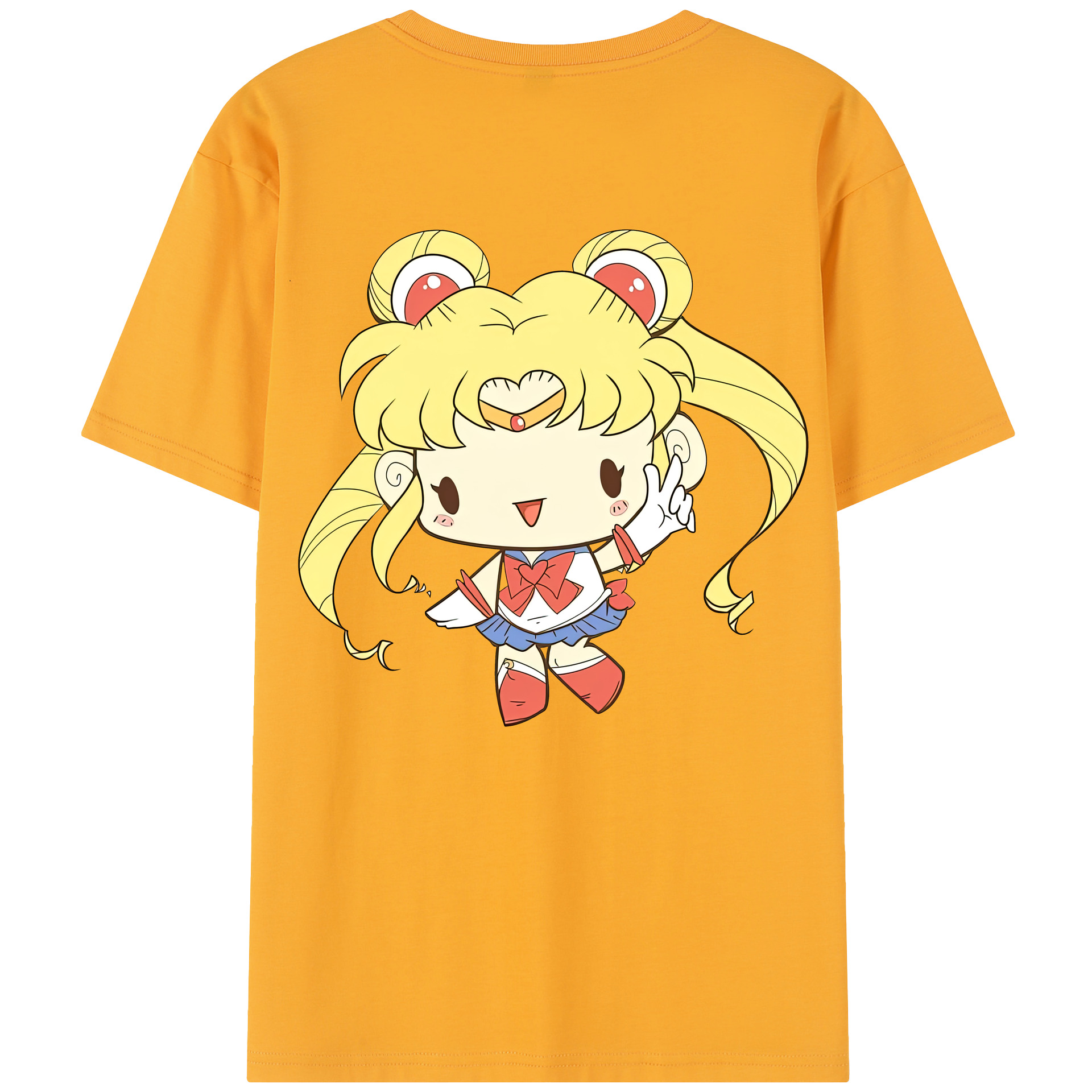 （画像用） 美少女戦士セーラームーン 月野 うさぎ つきの うさぎ Sailor Moon Tsukino Usagi レディース半袖Tシャツ(バックプリント)