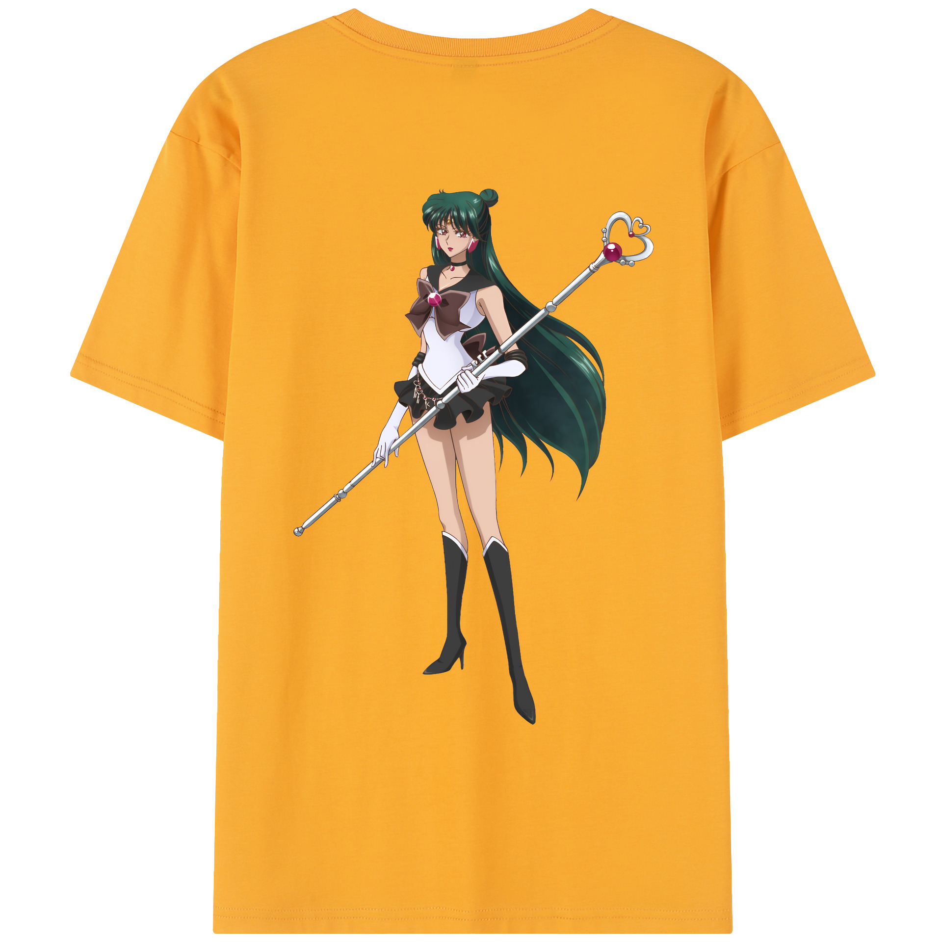 （画像用） 美少女戦士セーラームーン 冥王せつな Sailor Moon Meiou Setsuna レディース半袖Tシャツ(バックプリント)