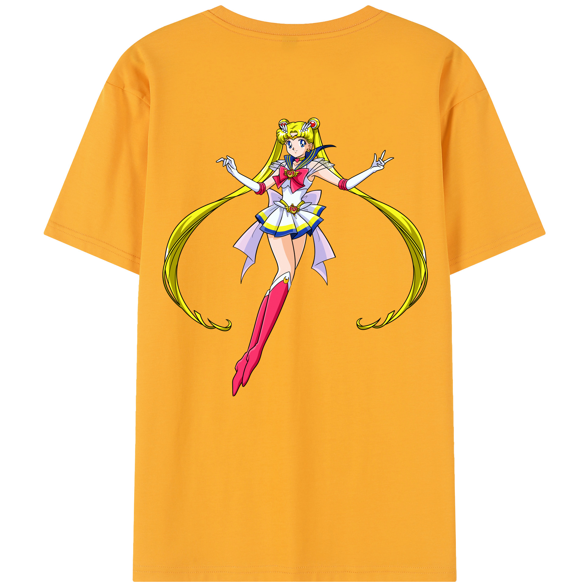 （画像用） 美少女戦士セーラームーン 月野 うさぎ つきの うさぎ Sailor Moon Tsukino Usagi レディース半袖Tシャツ(バックプリント)