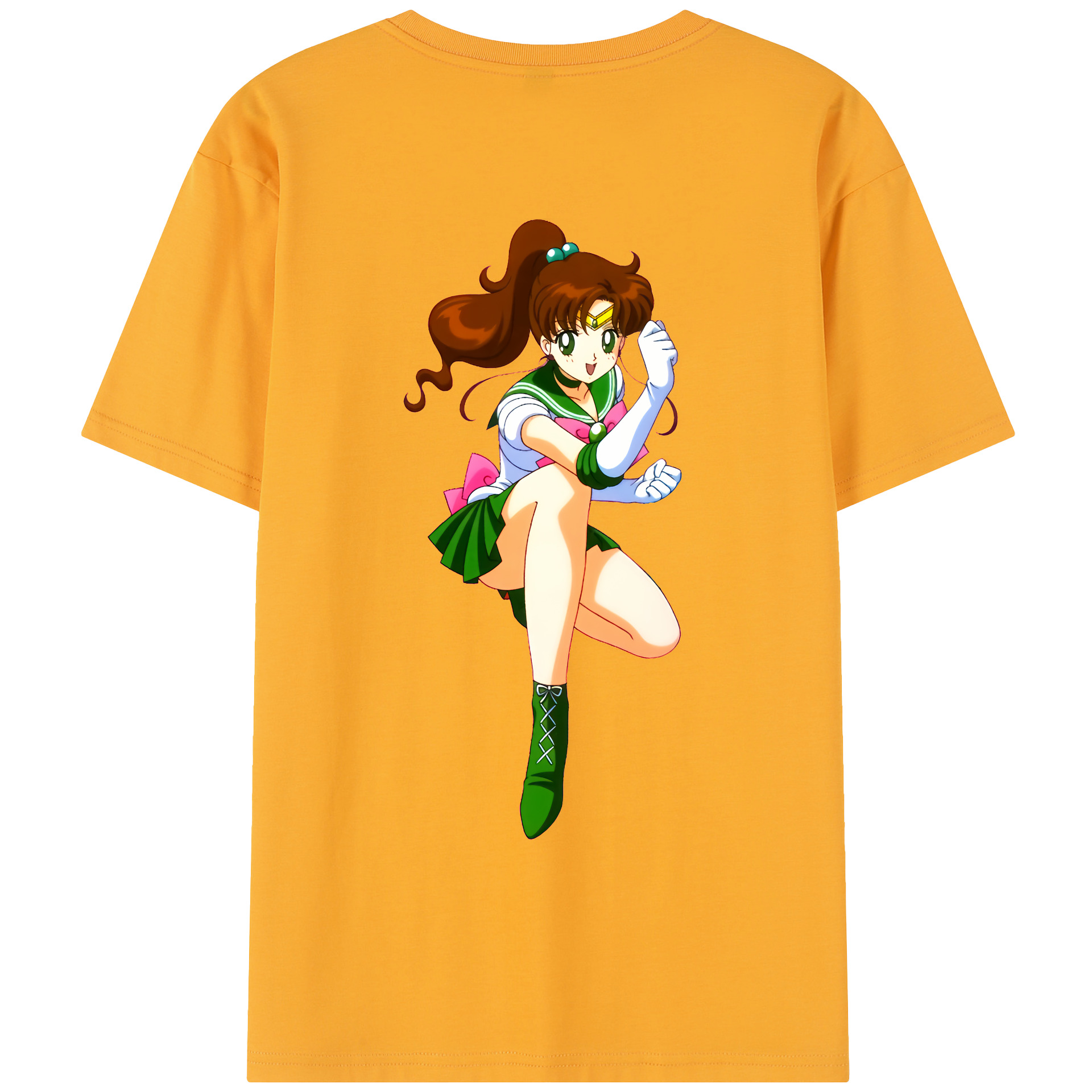 （画像用） 美少女戦士セーラームーン 木野 まこと きの まこと Sailor Moon Kino Makoto （セーラージュピター；Sailor Jupiter） レディース半袖Tシャツ(バックプリント)