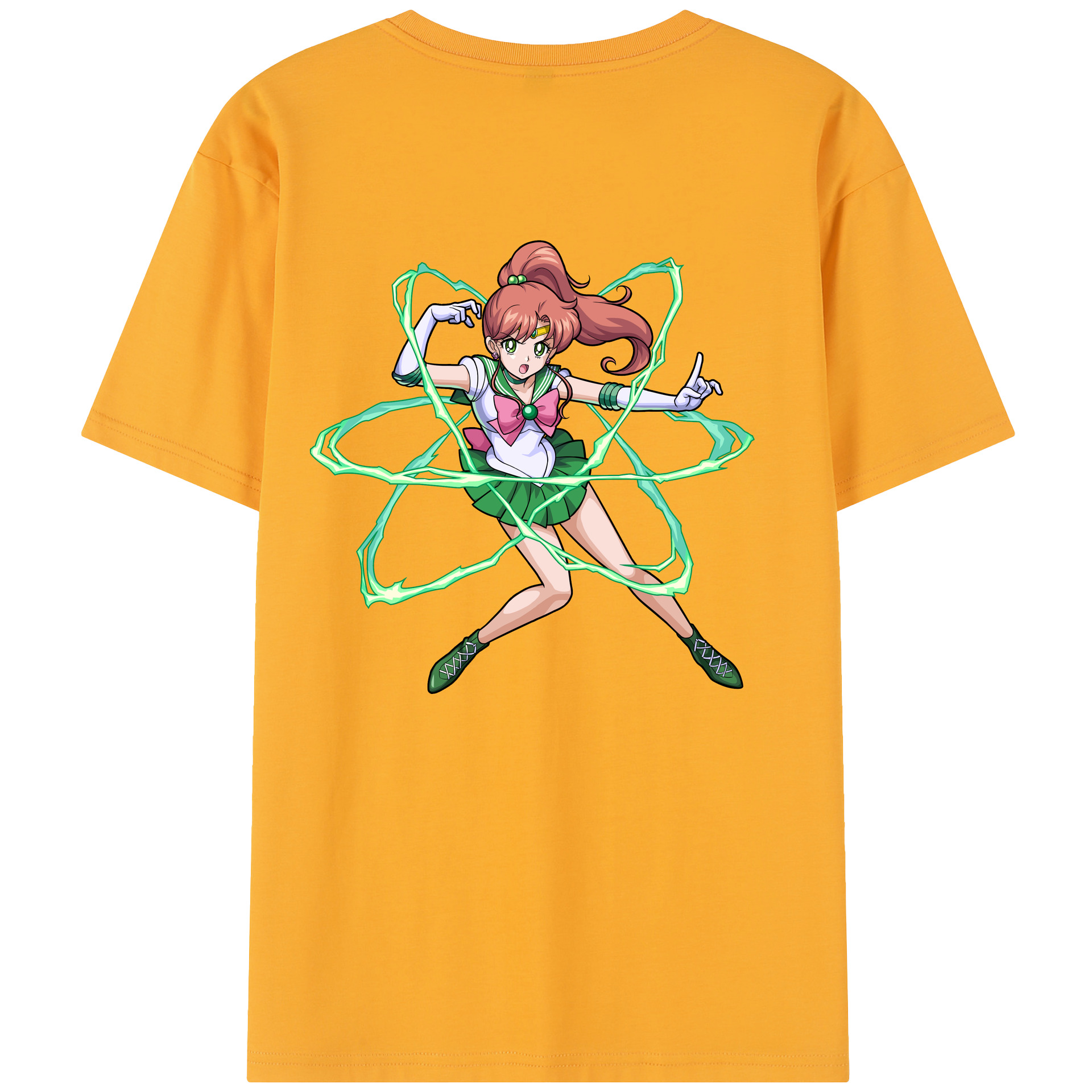 （画像用） 美少女戦士セーラームーン 木野 まこと きの まこと Sailor Moon Kino Makoto （セーラージュピター；Sailor Jupiter） レディース半袖Tシャツ(バックプリント)
