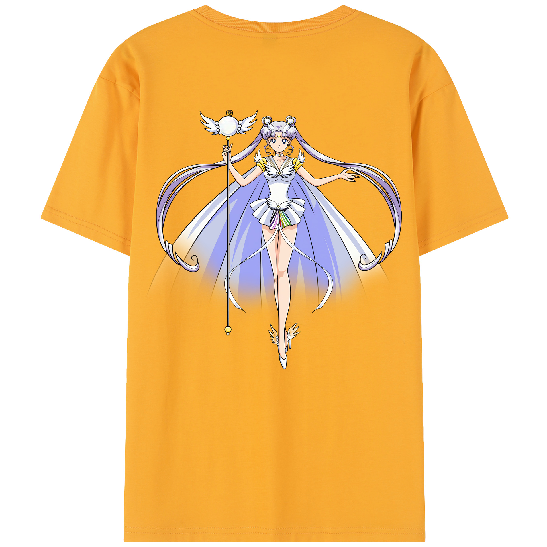 （画像用） 美少女戦士セーラームーン 月野 うさぎ つきの うさぎ Sailor Moon Tsukino Usagi レディース半袖Tシャツ(バックプリント)
