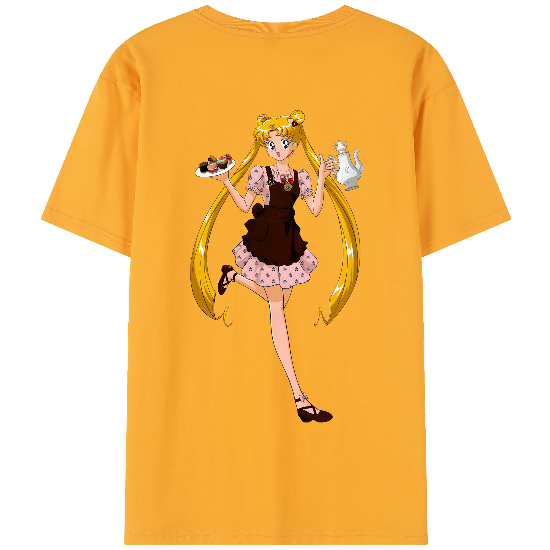 （画像用） 美少女戦士セーラームーン 愛野 美奈子 あいの みなこ Sailor Moon Aino Minako レディース半袖Tシャツ(バックプリント)