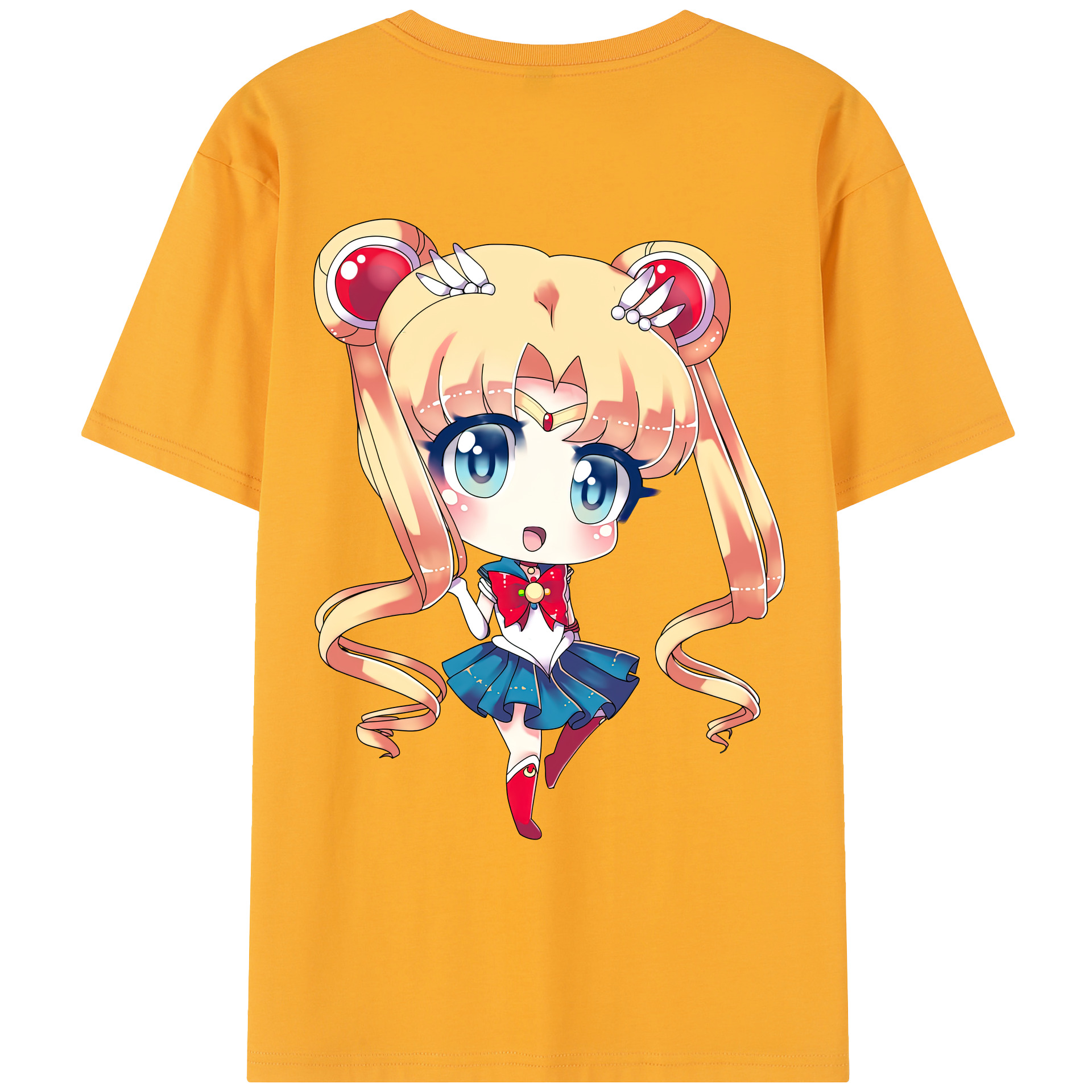 （画像用） 美少女戦士セーラームーン 月野 うさぎ つきの うさぎ Sailor Moon Tsukino Usagi レディース半袖Tシャツ(バックプリント)