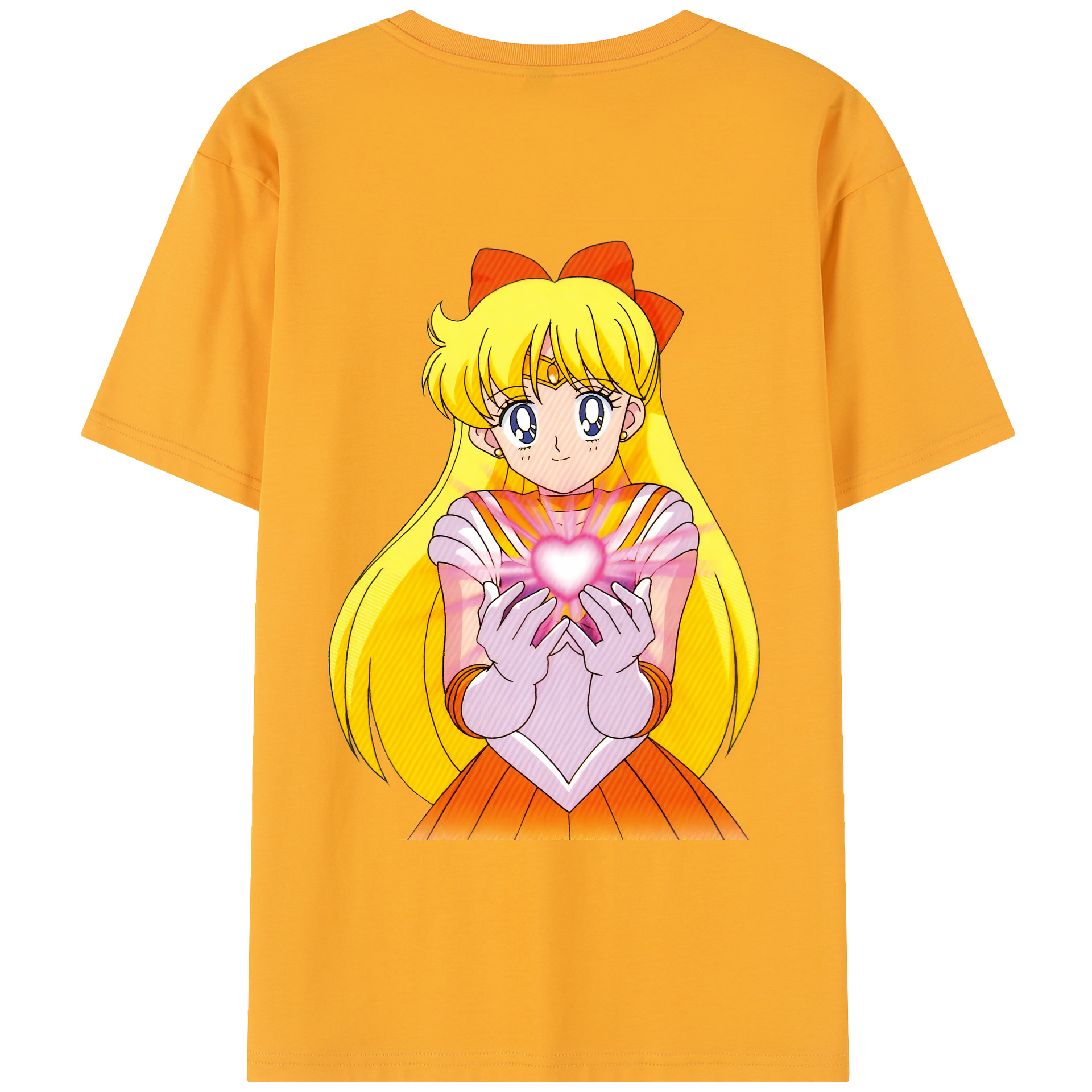 （画像用） 美少女戦士セーラームーン 愛野 美奈子 あいの みなこ Sailor Moon Aino Minako レディース半袖Tシャツ(バックプリント)