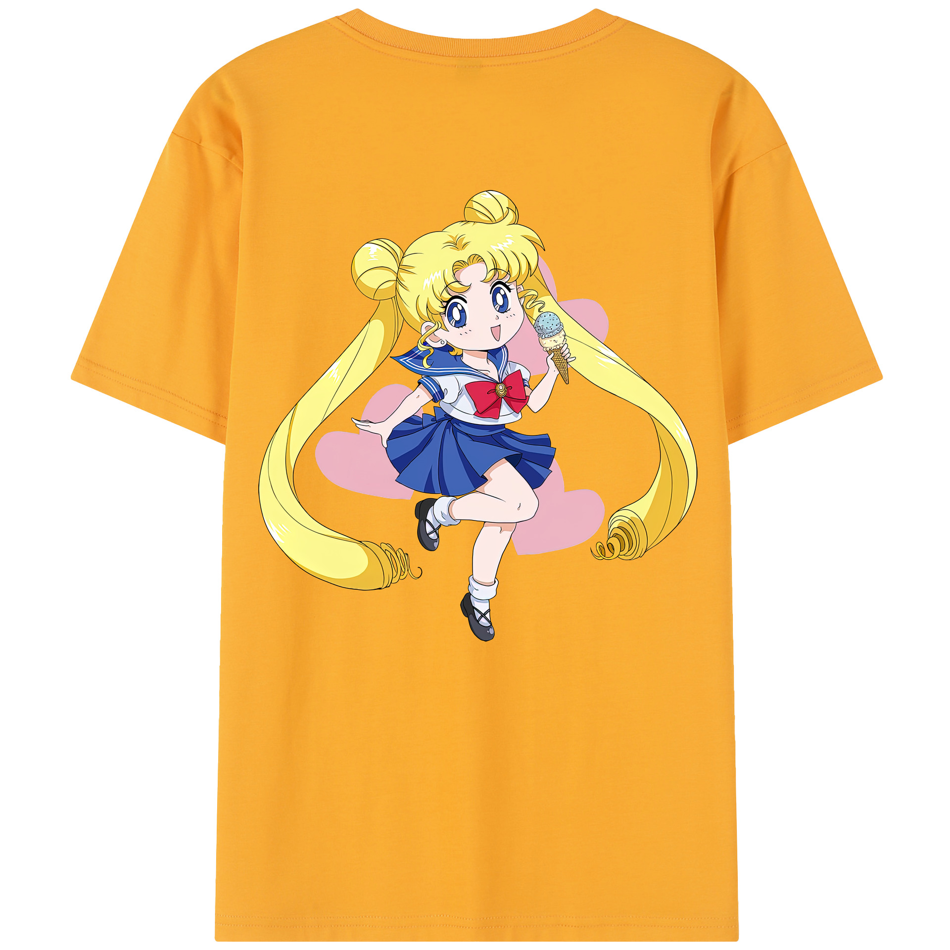 （画像用） 美少女戦士セーラームーン 愛野 美奈子 あいの みなこ Sailor Moon Aino Minako レディース半袖Tシャツ(バックプリント)