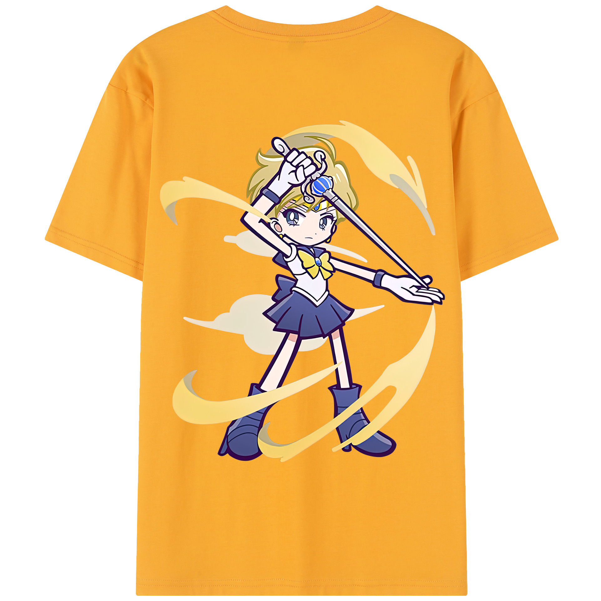 （画像用） 美少女戦士セーラームーン 天王はるか Sailor Moon Tenoh Haruka レディース半袖Tシャツ(バックプリント)