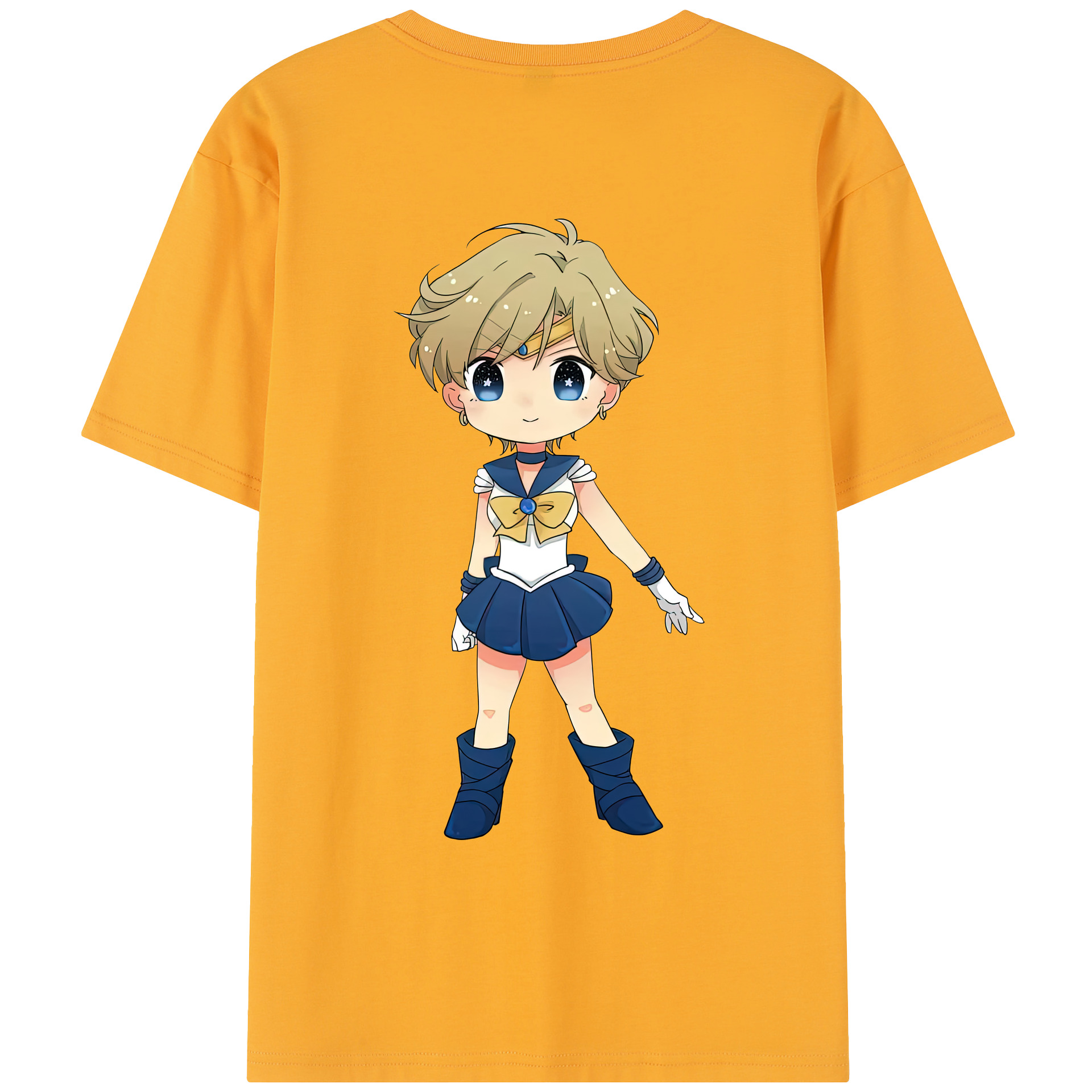 （画像用） 美少女戦士セーラームーン 天王はるか Sailor Moon Tenoh Haruka レディース半袖Tシャツ(バックプリント)