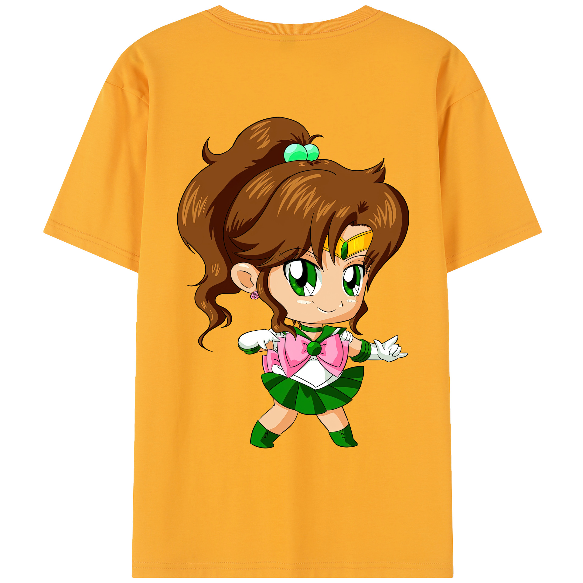 （画像用） 美少女戦士セーラームーン 木野 まこと きの まこと Sailor Moon Kino Makoto （セーラージュピター；Sailor Jupiter） レディース半袖Tシャツ(バックプリント)
