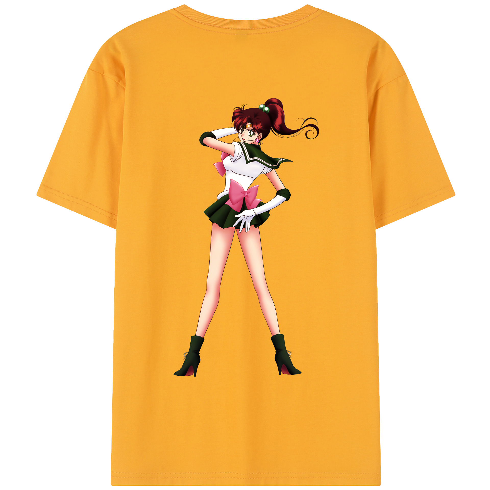 （画像用） 美少女戦士セーラームーン 木野 まこと きの まこと Sailor Moon Kino Makoto （セーラージュピター；Sailor Jupiter） レディース半袖Tシャツ(バックプリント)