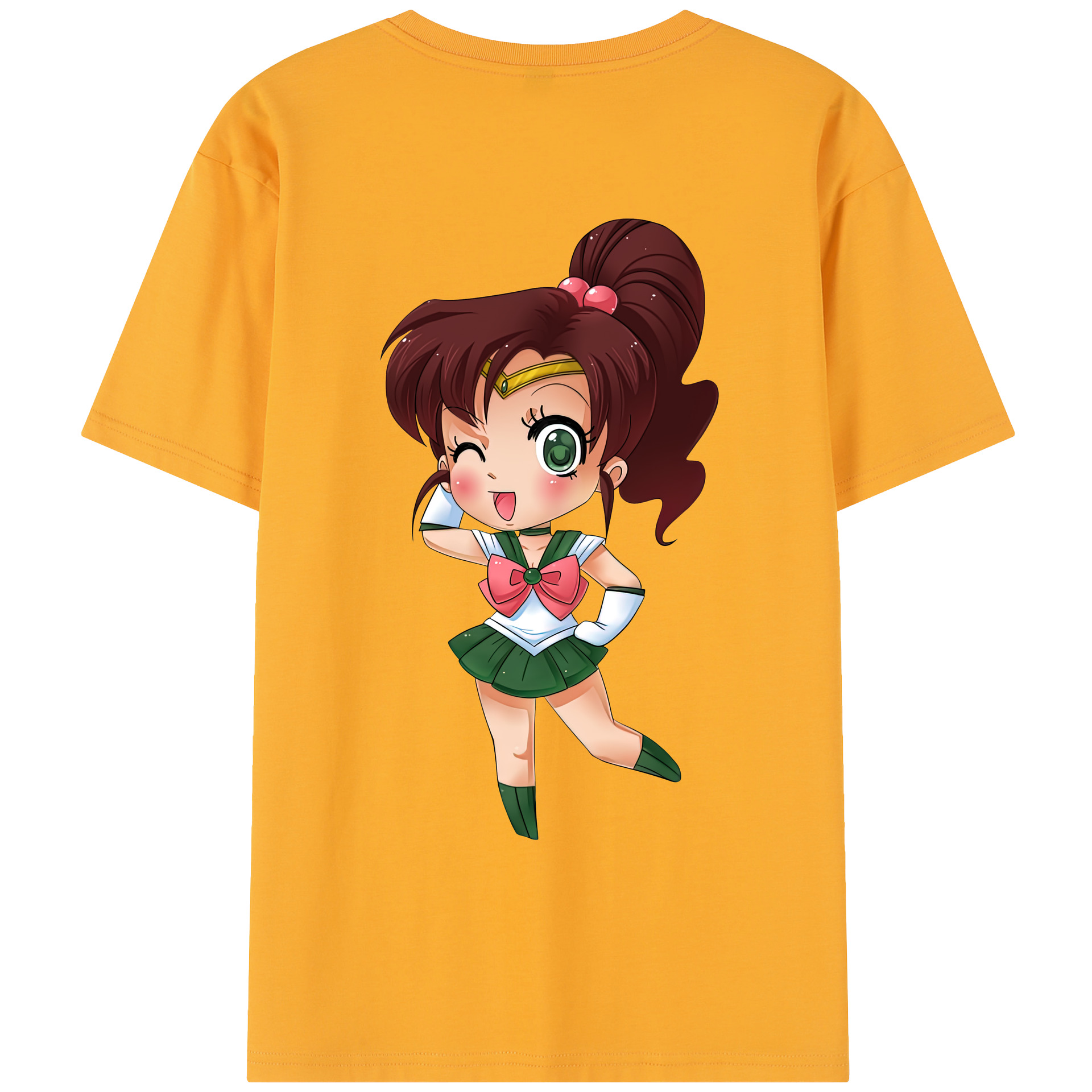 （画像用） 美少女戦士セーラームーン 木野 まこと きの まこと Sailor Moon Kino Makoto （セーラージュピター；Sailor Jupiter） レディース半袖Tシャツ(バックプリント)