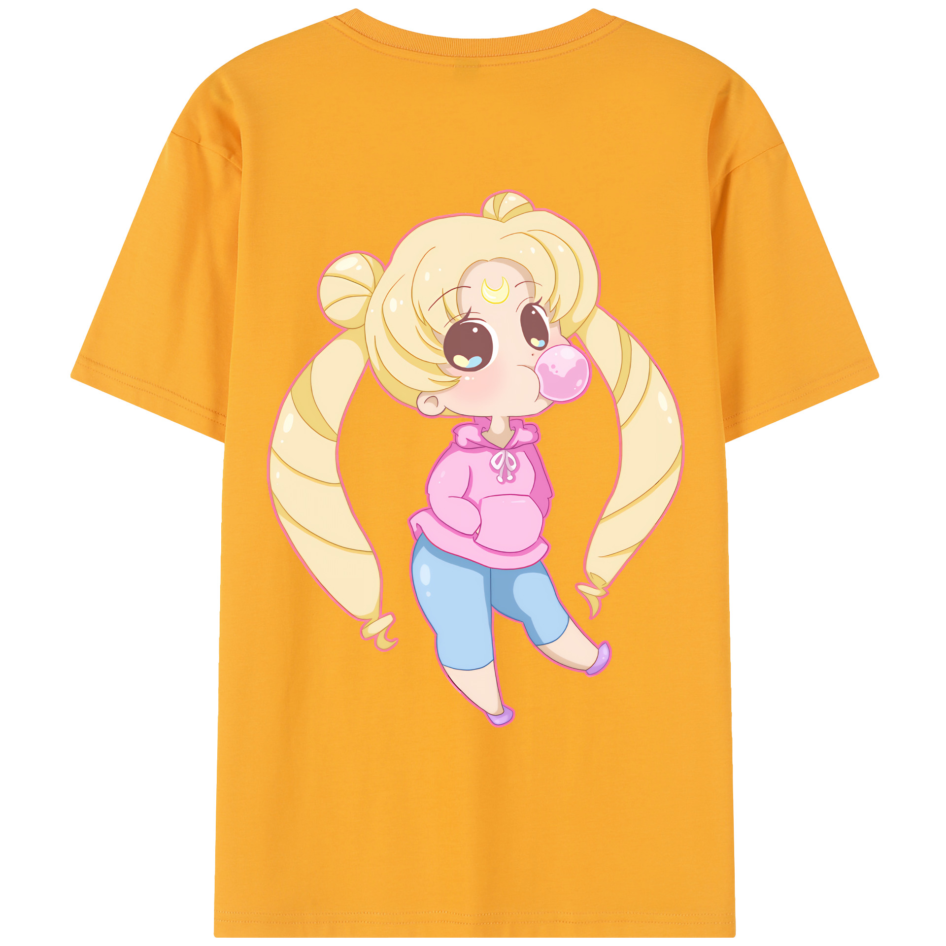 （画像用） 美少女戦士セーラームーン 愛野 美奈子 あいの みなこ Sailor Moon Aino Minako レディース半袖Tシャツ(バックプリント)