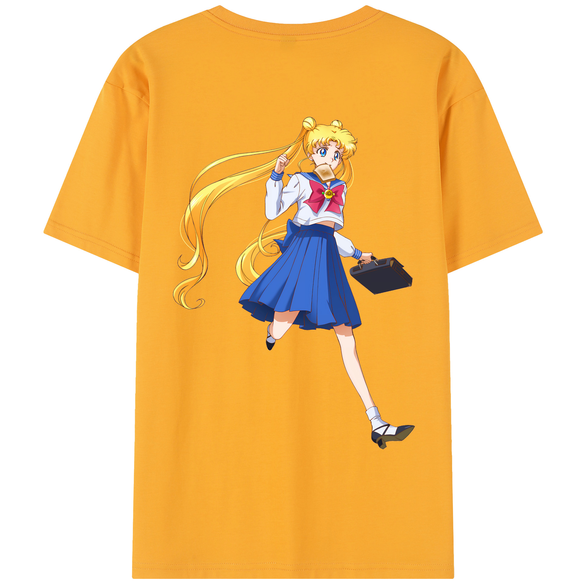 （画像用） 美少女戦士セーラームーン 愛野 美奈子 あいの みなこ Sailor Moon Aino Minako レディース半袖Tシャツ(バックプリント)