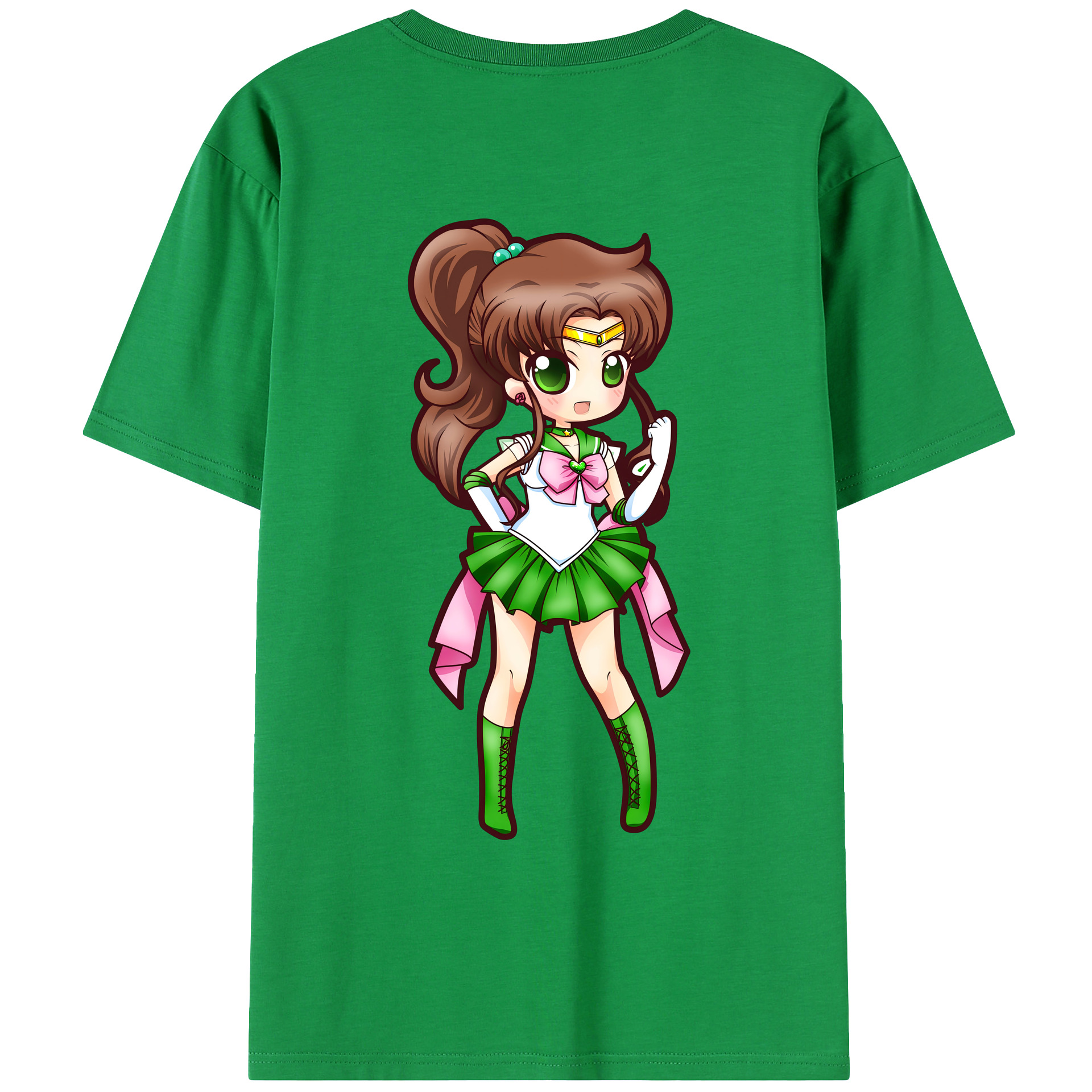 （画像用） 美少女戦士セーラームーン 木野 まこと きの まこと Sailor Moon Kino Makoto （セーラージュピター；Sailor Jupiter） レディース半袖Tシャツ(バックプリント)