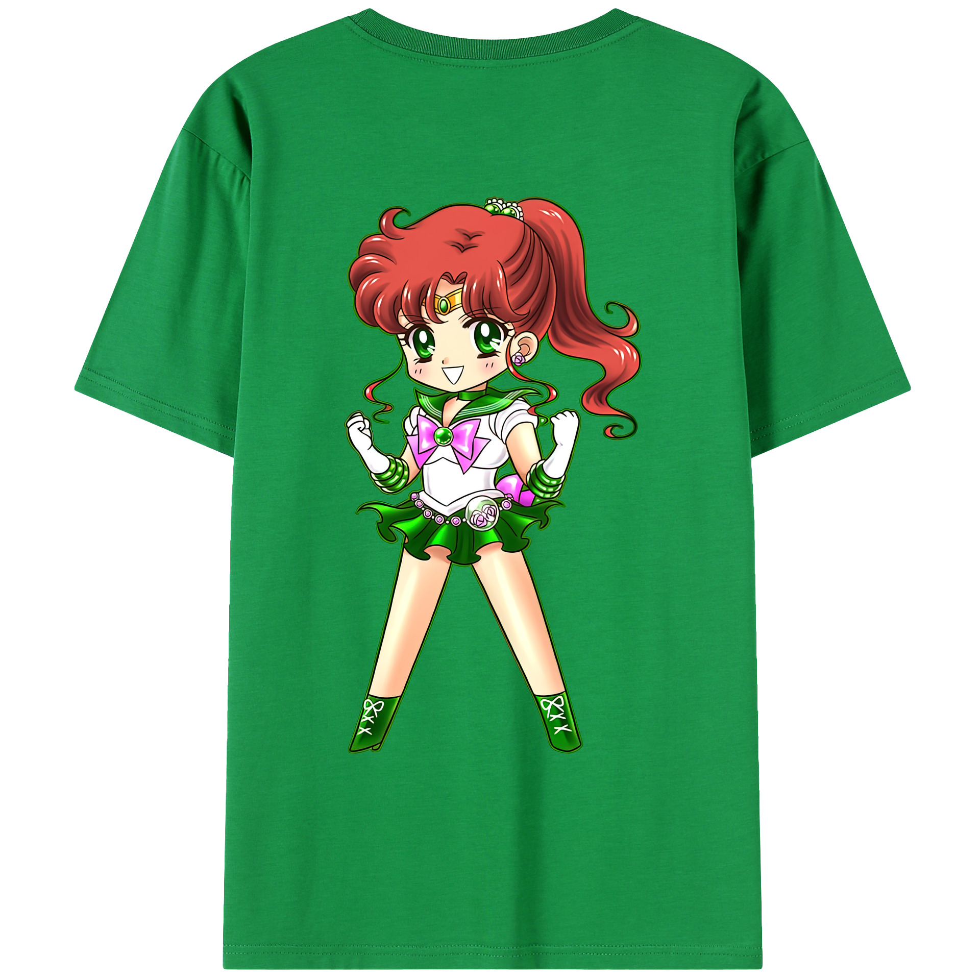 （画像用） 美少女戦士セーラームーン 木野 まこと きの まこと Sailor Moon Kino Makoto （セーラージュピター；Sailor Jupiter） レディース半袖Tシャツ(バックプリント)