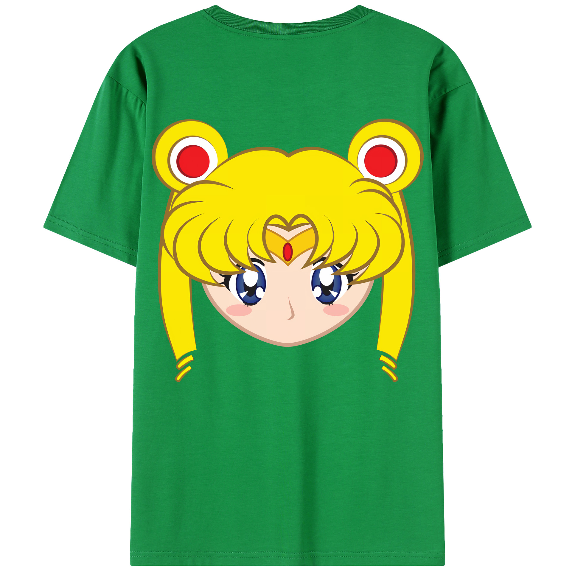 （画像用） 美少女戦士セーラームーン 月野 うさぎ つきの うさぎ Sailor Moon Tsukino Usagi レディース半袖Tシャツ(バックプリント)