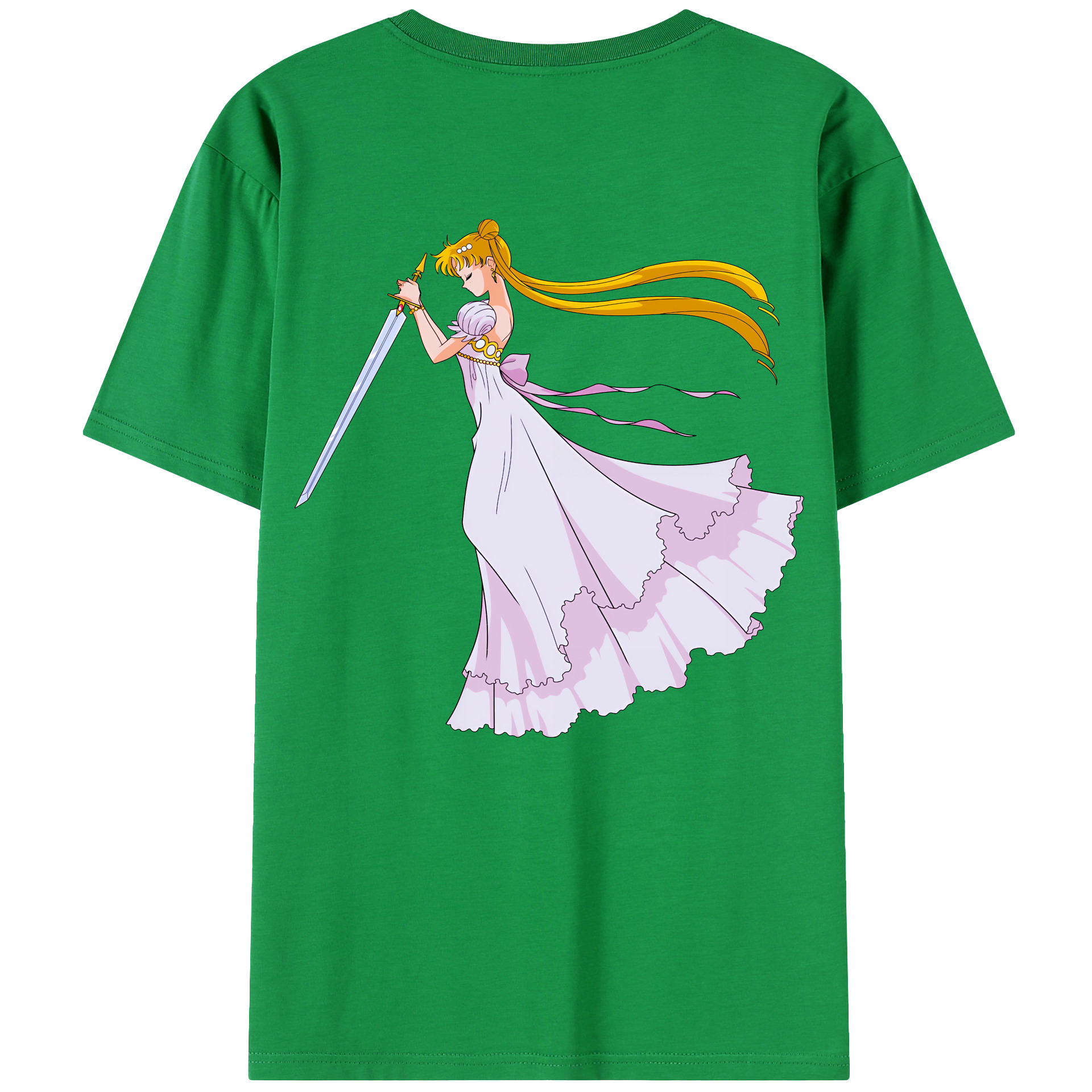 （画像用） 美少女戦士セーラームーン 愛野 美奈子 あいの みなこ Sailor Moon Aino Minako レディース半袖Tシャツ(バックプリント)