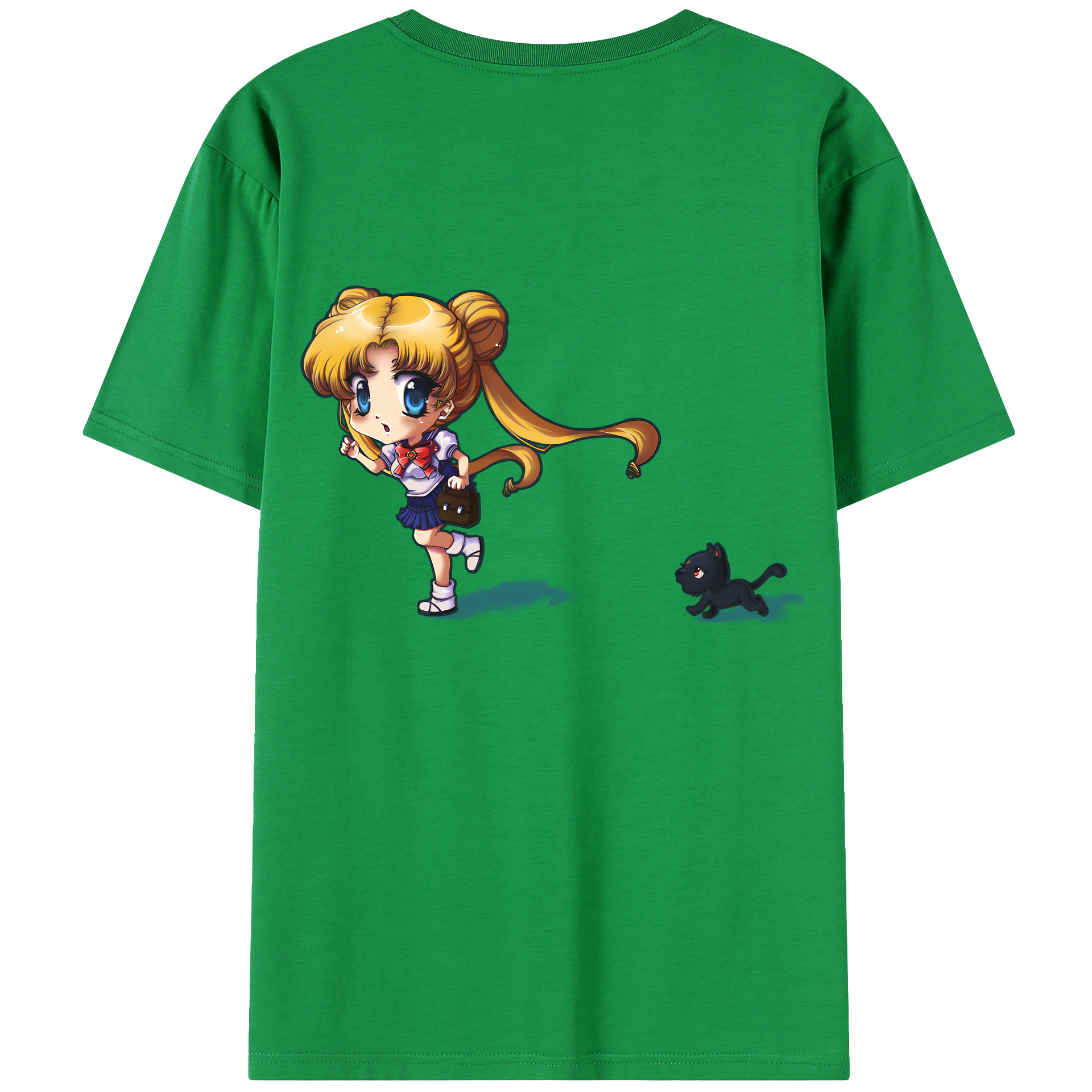 （画像用） 美少女戦士セーラームーン 愛野 美奈子 あいの みなこ Sailor Moon Aino Minako レディース半袖Tシャツ(バックプリント)
