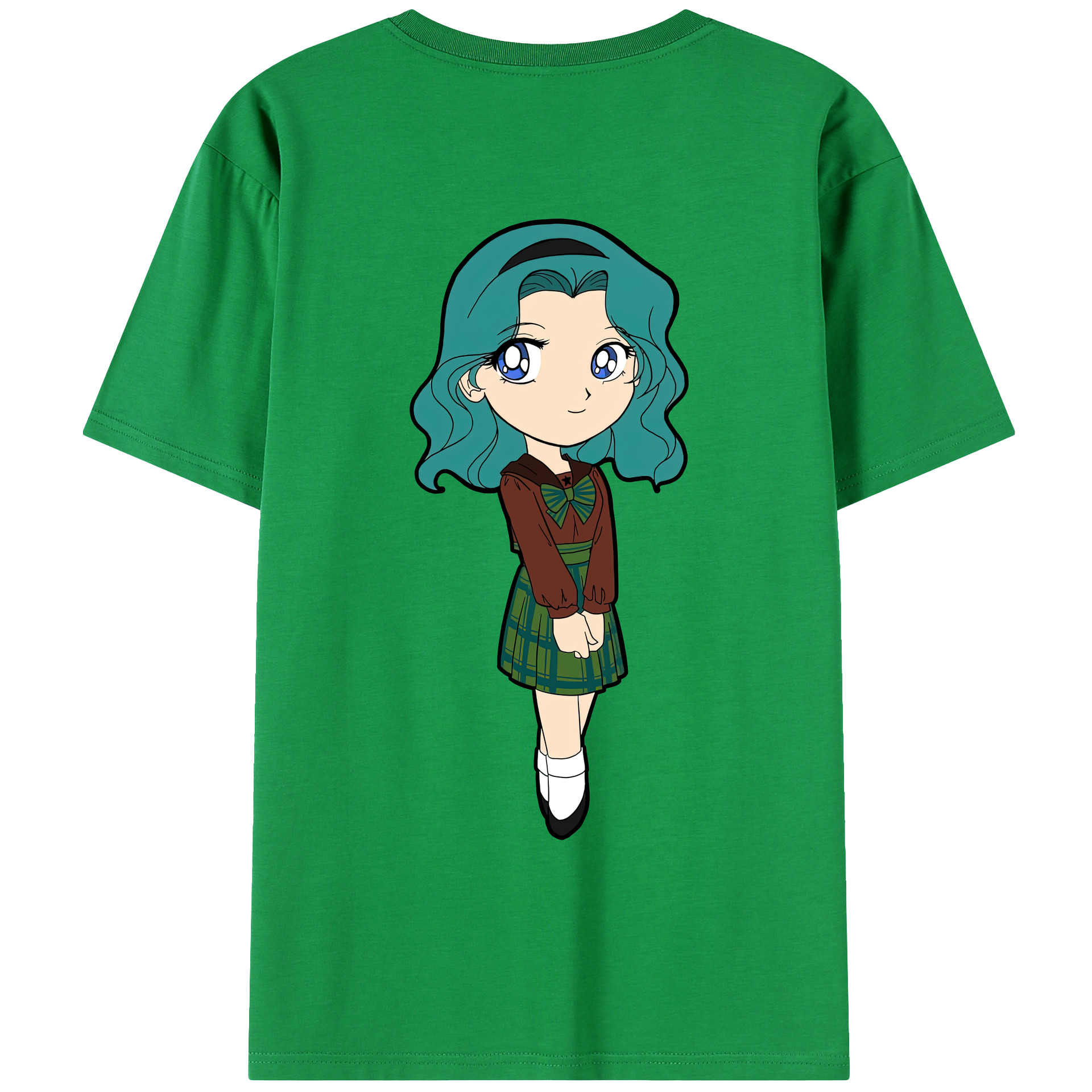 （画像用） 美少女戦士セーラームーン 海王 みちる（かいおう みちる） Sailor Moon Kaiou Michiru レディース半袖Tシャツ(バックプリント)