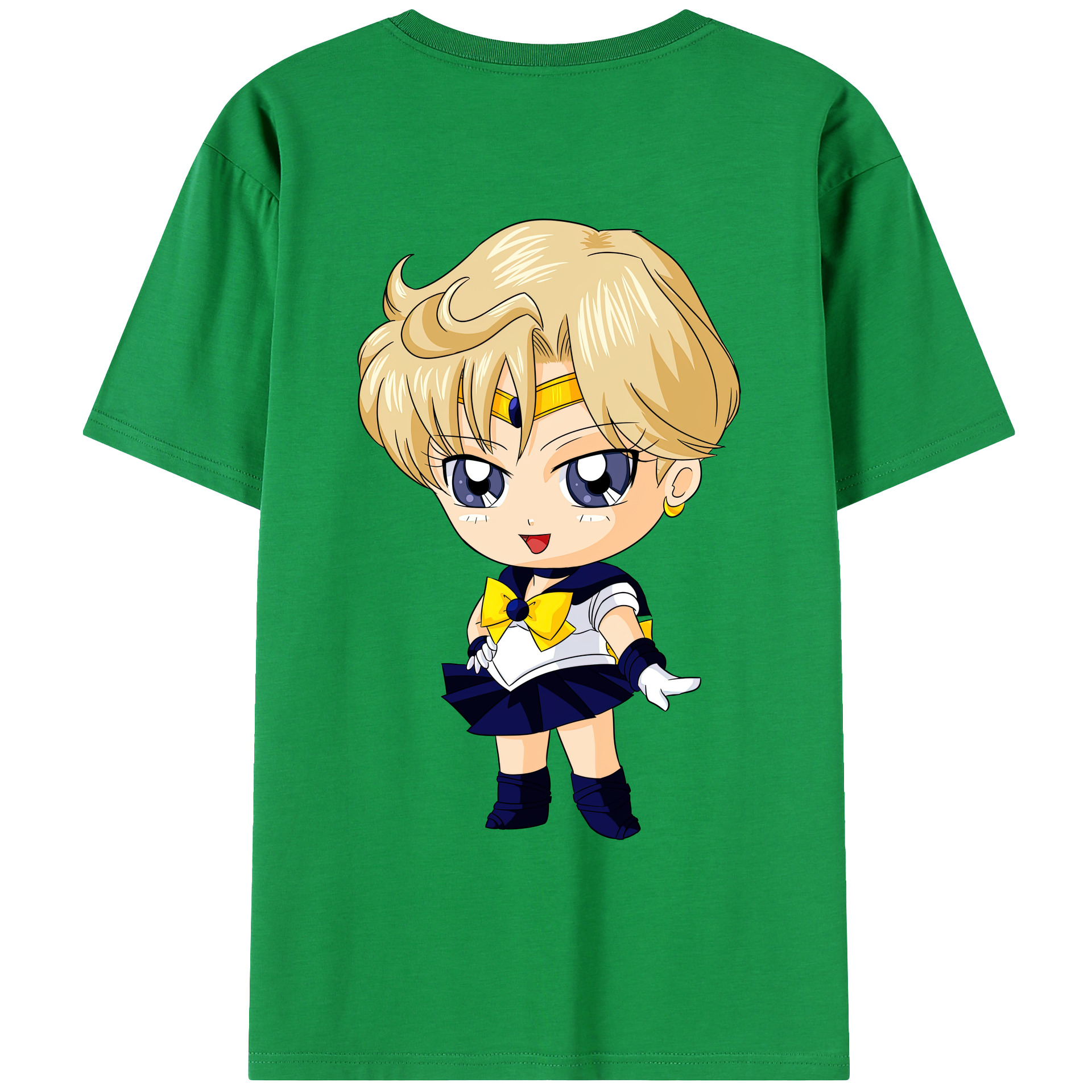 （画像用） 美少女戦士セーラームーン 天王はるか Sailor Moon Tenoh Haruka レディース半袖Tシャツ(バックプリント)