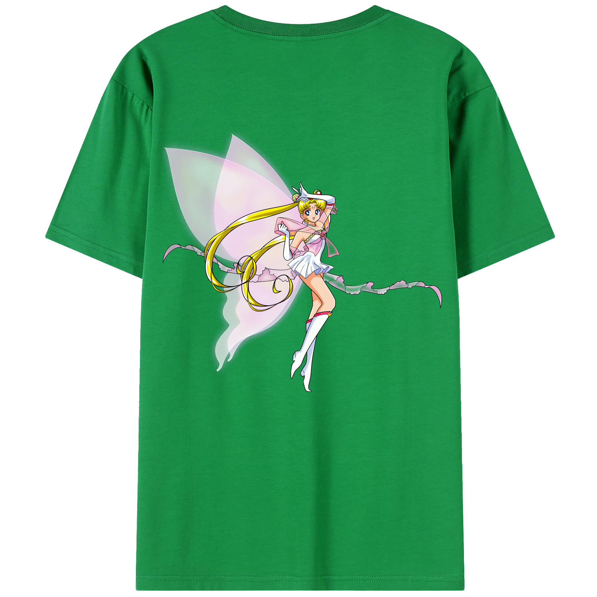 （画像用） 美少女戦士セーラームーン 月野 うさぎ つきの うさぎ Sailor Moon Tsukino Usagi レディース半袖Tシャツ(バックプリント)