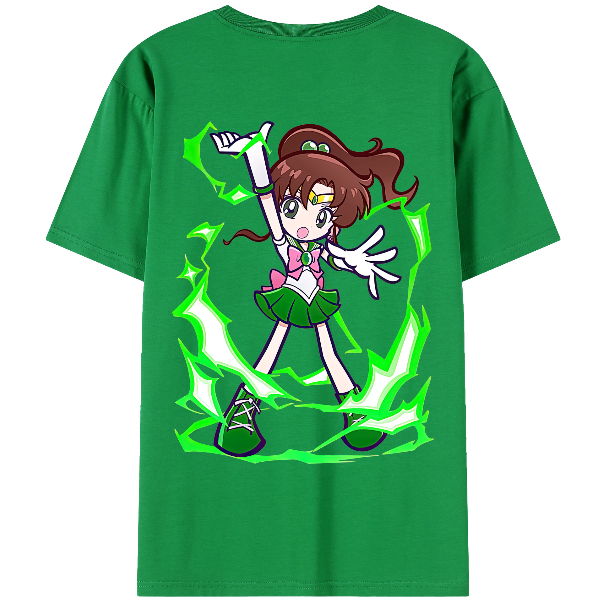 （画像用） 美少女戦士セーラームーン 木野 まこと きの まこと Sailor Moon Kino Makoto （セーラージュピター；Sailor Jupiter） レディース半袖Tシャツ(バックプリント)