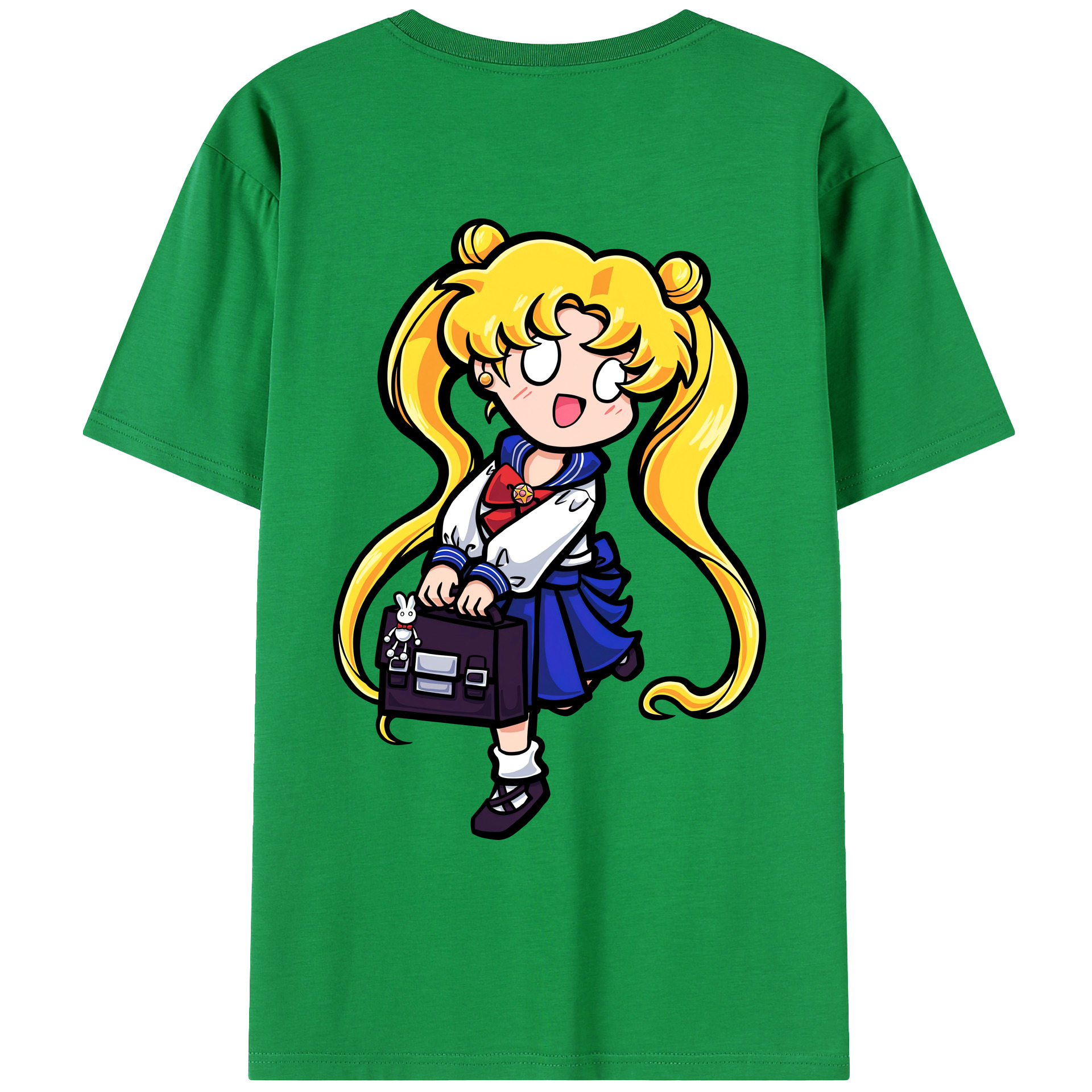 （画像用） 美少女戦士セーラームーン 愛野 美奈子 あいの みなこ Sailor Moon Aino Minako レディース半袖Tシャツ(バックプリント)