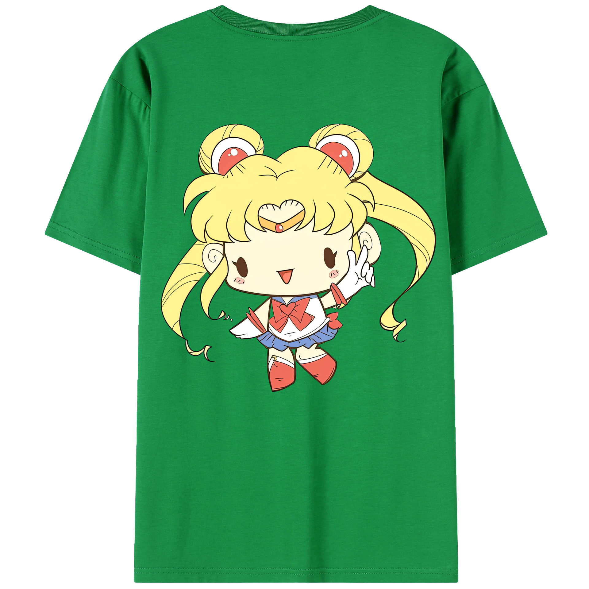 （画像用） 美少女戦士セーラームーン 月野 うさぎ つきの うさぎ Sailor Moon Tsukino Usagi レディース半袖Tシャツ(バックプリント)