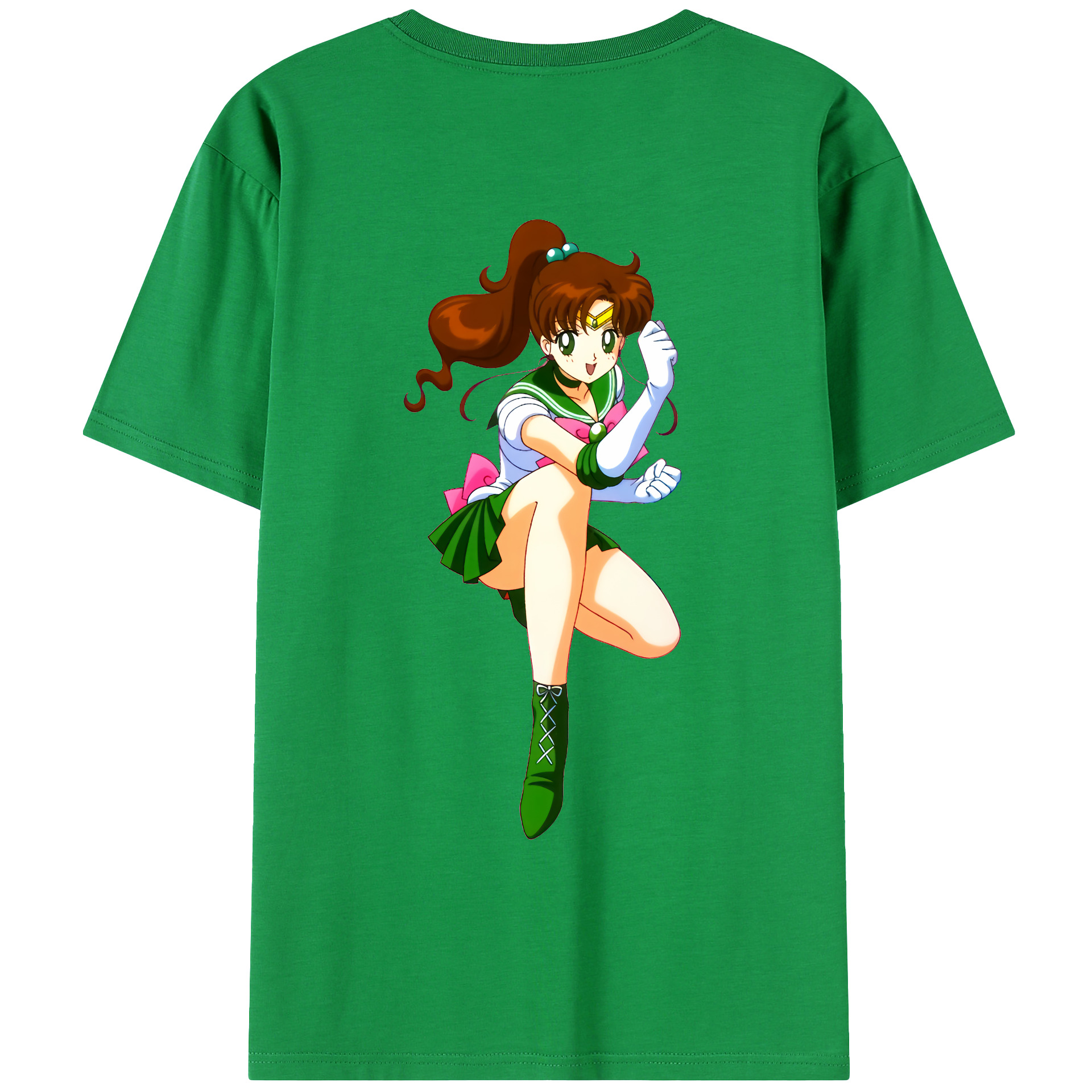（画像用） 美少女戦士セーラームーン 木野 まこと きの まこと Sailor Moon Kino Makoto （セーラージュピター；Sailor Jupiter） レディース半袖Tシャツ(バックプリント)