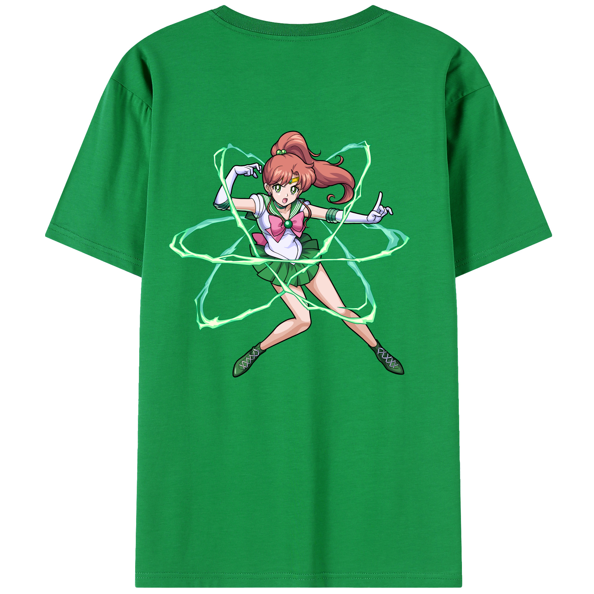（画像用） 美少女戦士セーラームーン 木野 まこと きの まこと Sailor Moon Kino Makoto （セーラージュピター；Sailor Jupiter） レディース半袖Tシャツ(バックプリント)