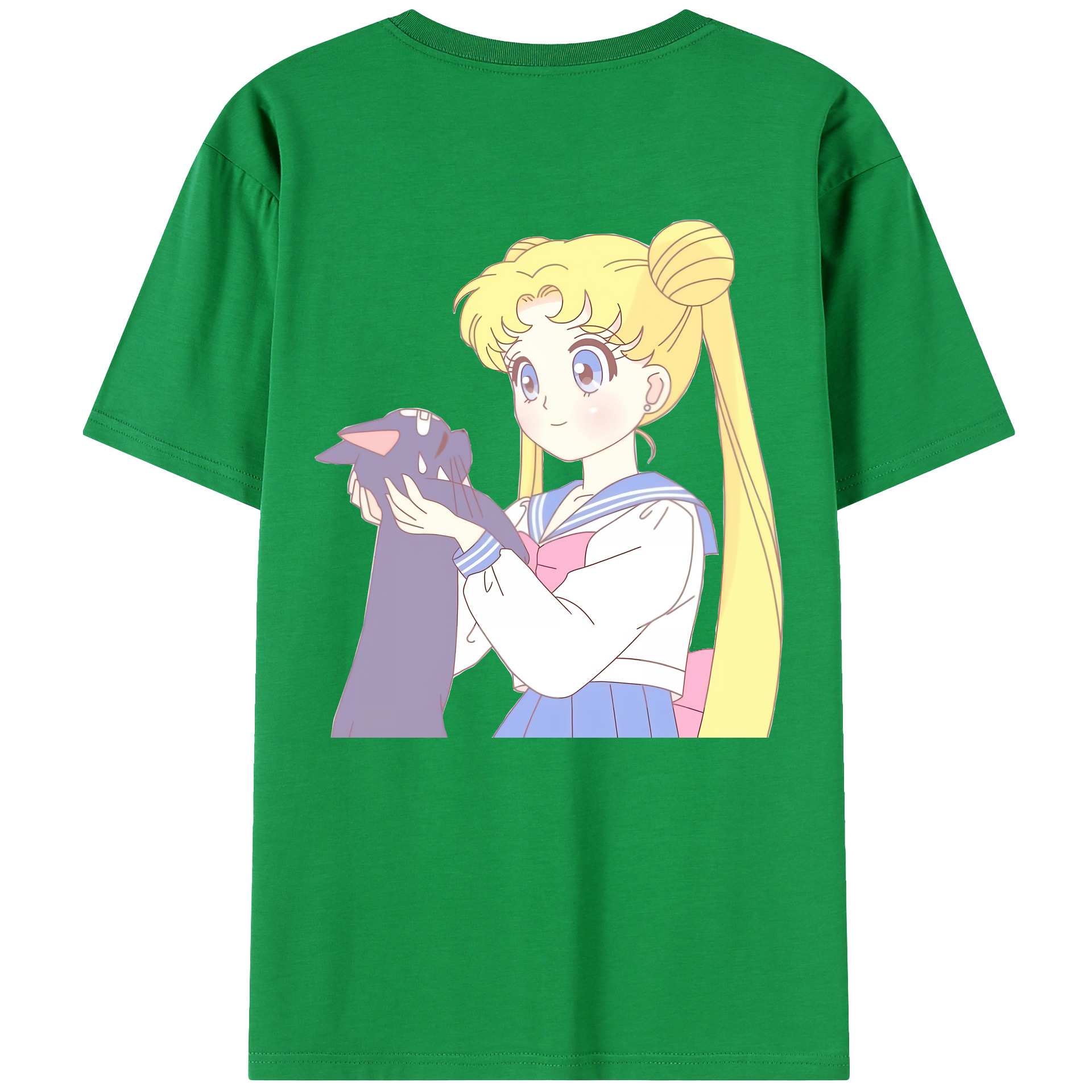 （画像用） 美少女戦士セーラームーン 愛野 美奈子 あいの みなこ Sailor Moon Aino Minako レディース半袖Tシャツ(バックプリント)