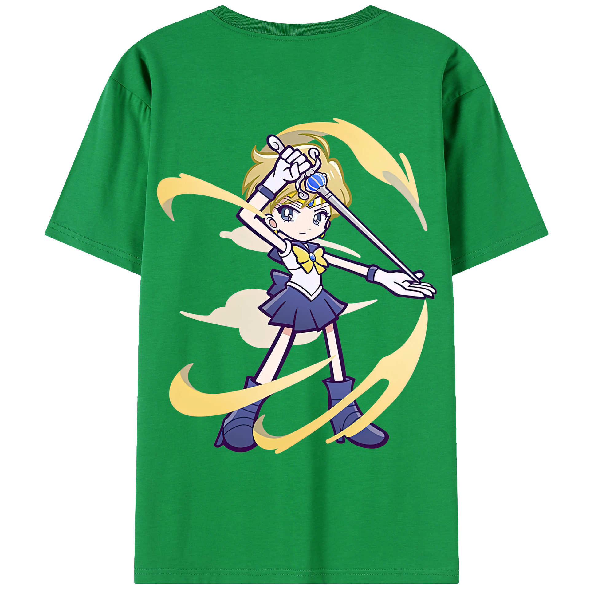 （画像用） 美少女戦士セーラームーン 天王はるか Sailor Moon Tenoh Haruka レディース半袖Tシャツ(バックプリント)