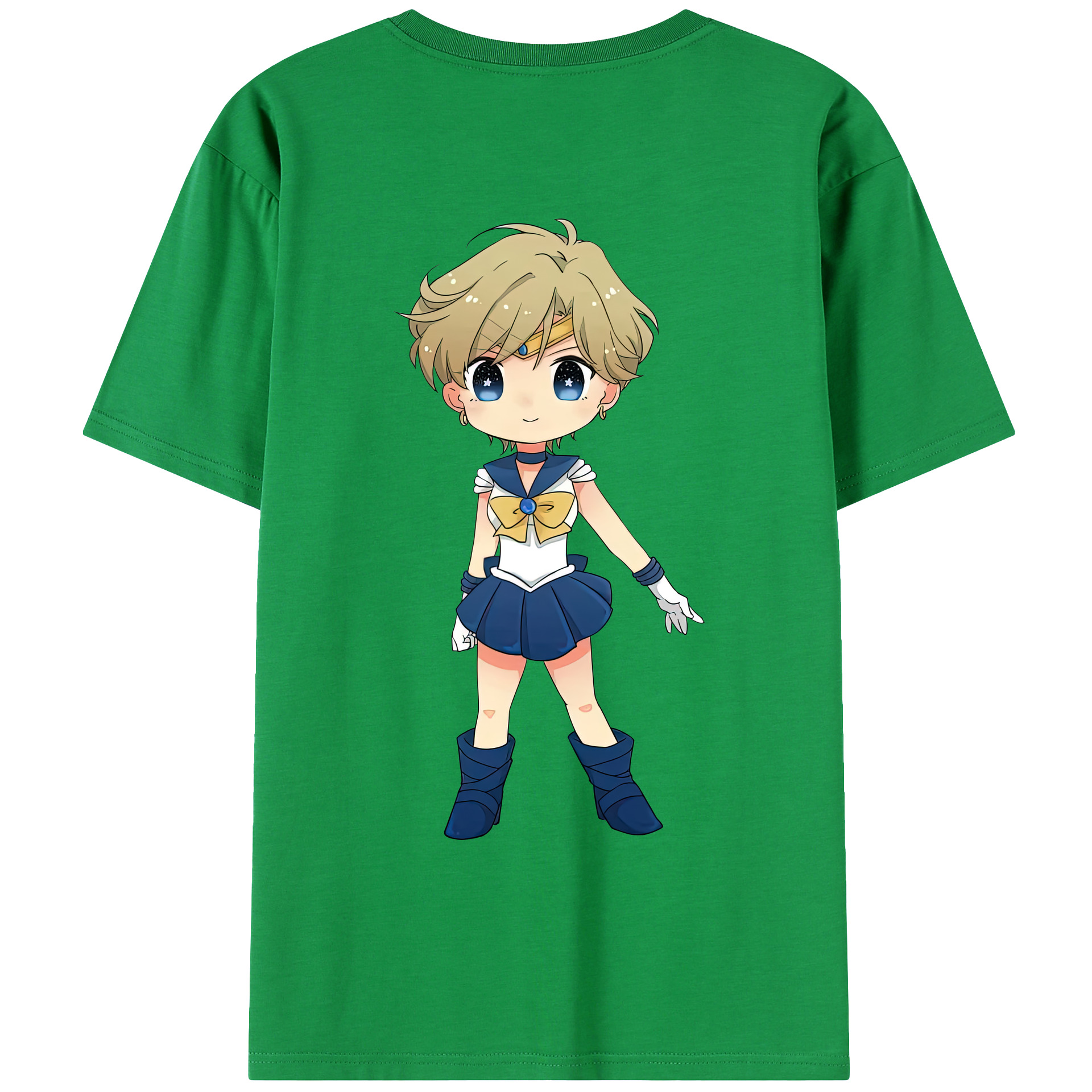 （画像用） 美少女戦士セーラームーン 天王はるか Sailor Moon Tenoh Haruka レディース半袖Tシャツ(バックプリント)