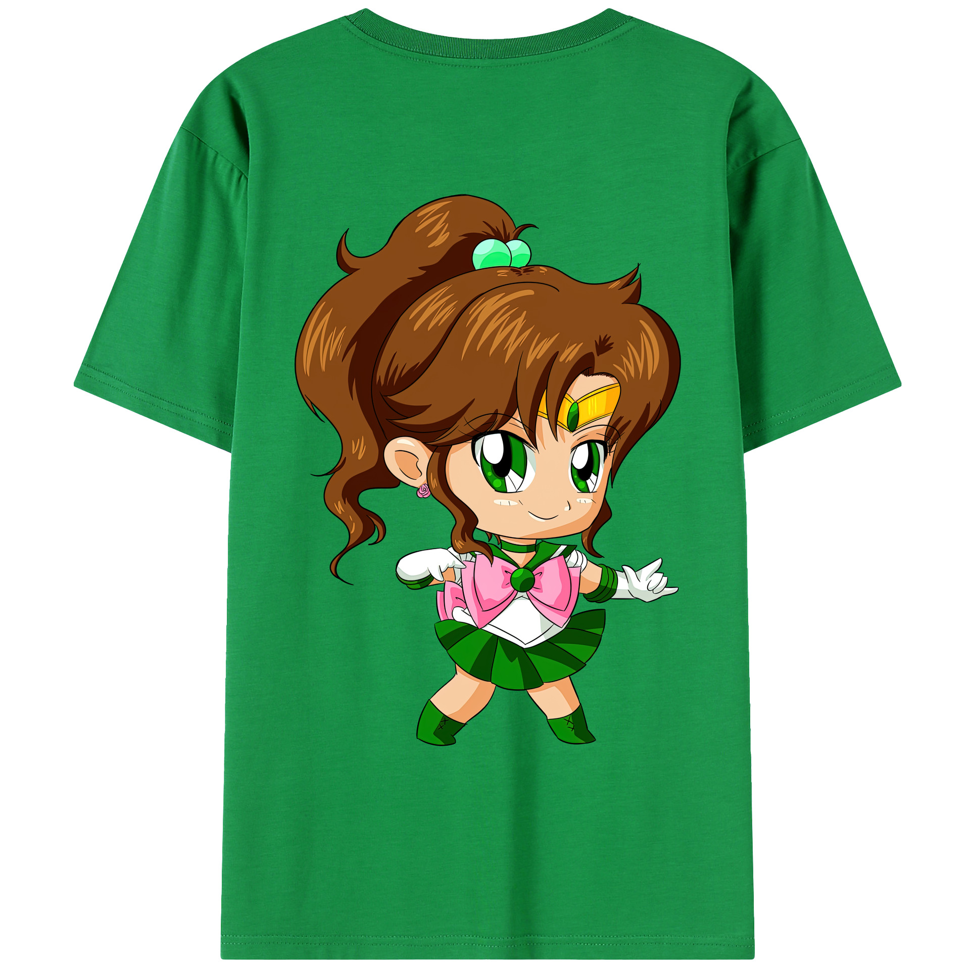 （画像用） 美少女戦士セーラームーン 木野 まこと きの まこと Sailor Moon Kino Makoto （セーラージュピター；Sailor Jupiter） レディース半袖Tシャツ(バックプリント)
